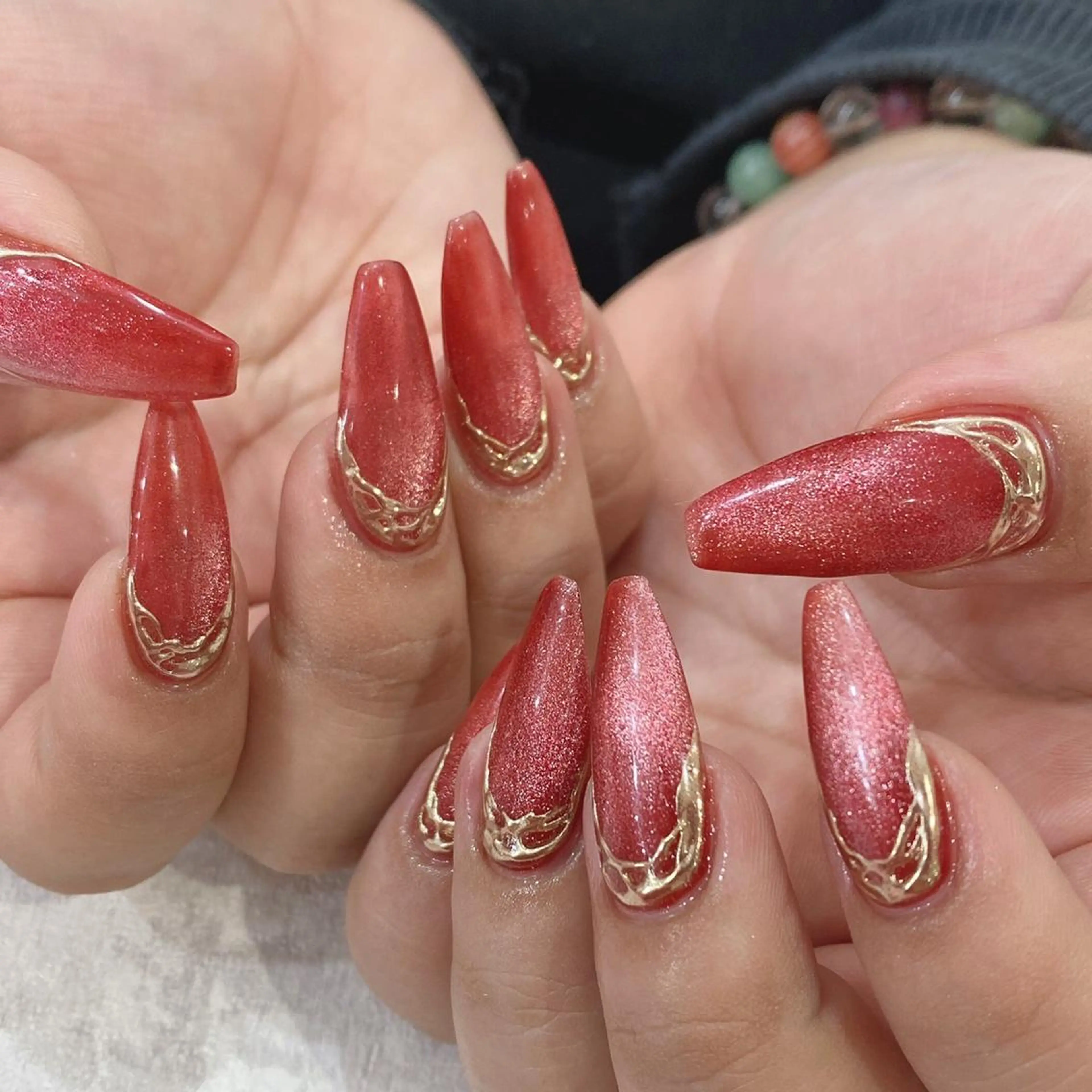 ロング ネイル ハンドネイル cho nailのネイルデザイン