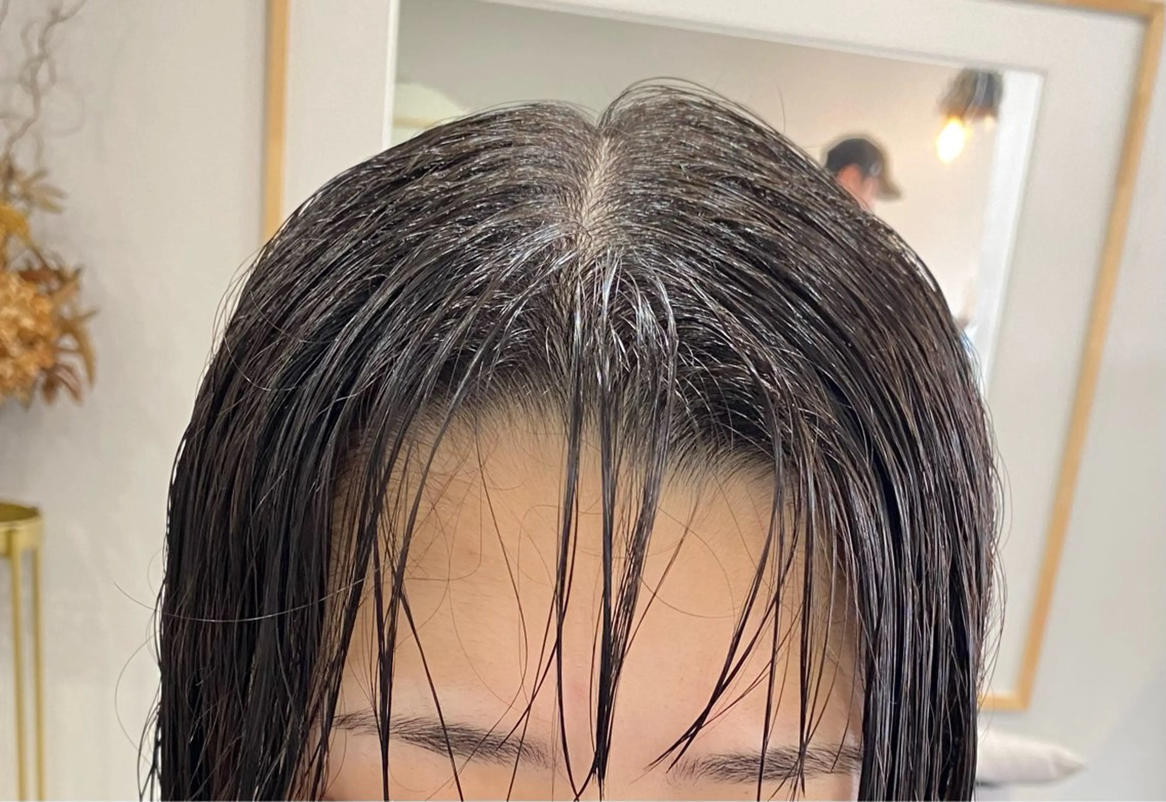 ミディアム ミディアムパーマ 【coco.】hair所属・カジカワサキ/韓国風 /札幌クロスパーマのヘアスタイル