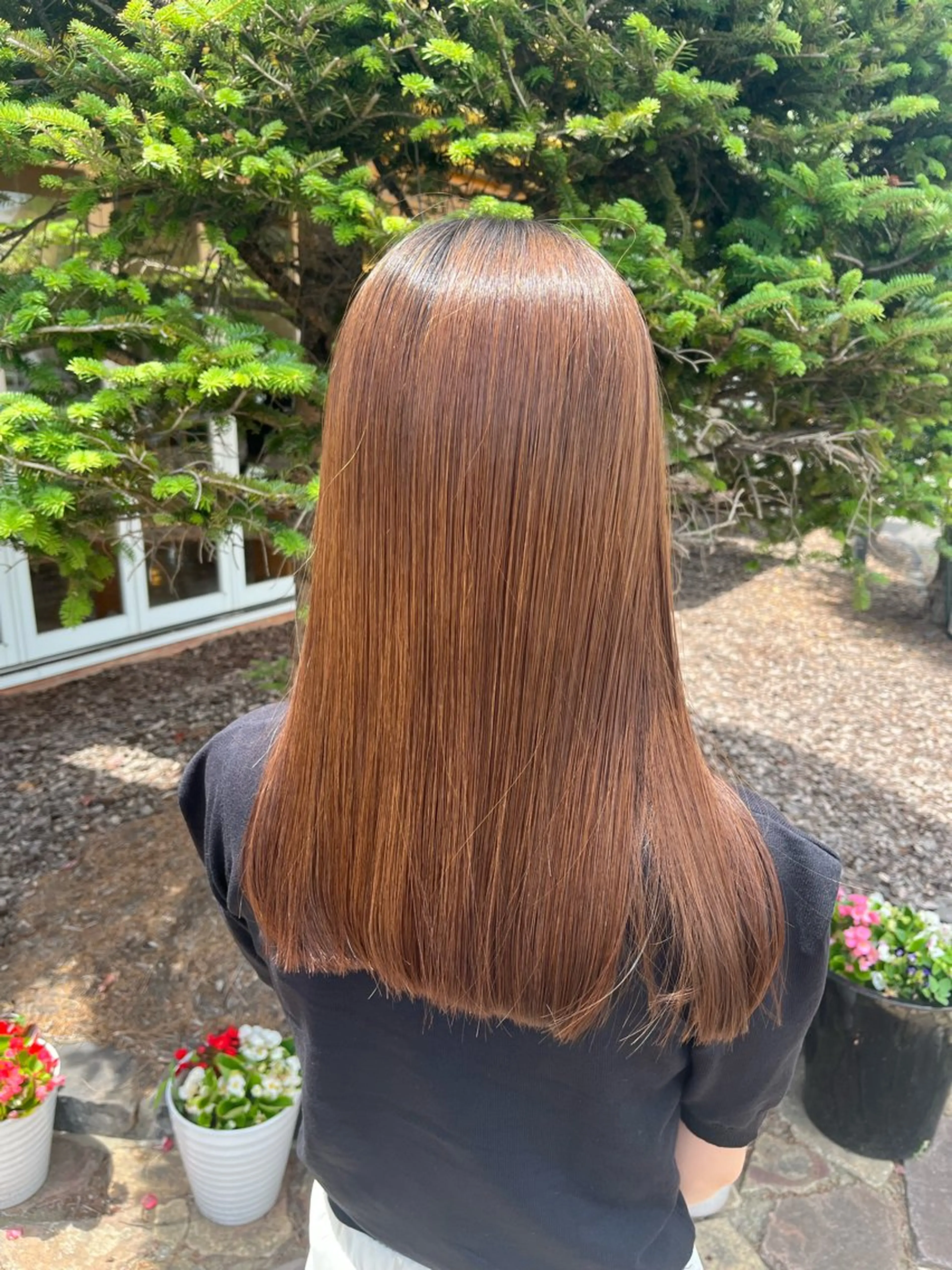 ロング 縮毛矯正 西田 早輝子🍊のヘアスタイル