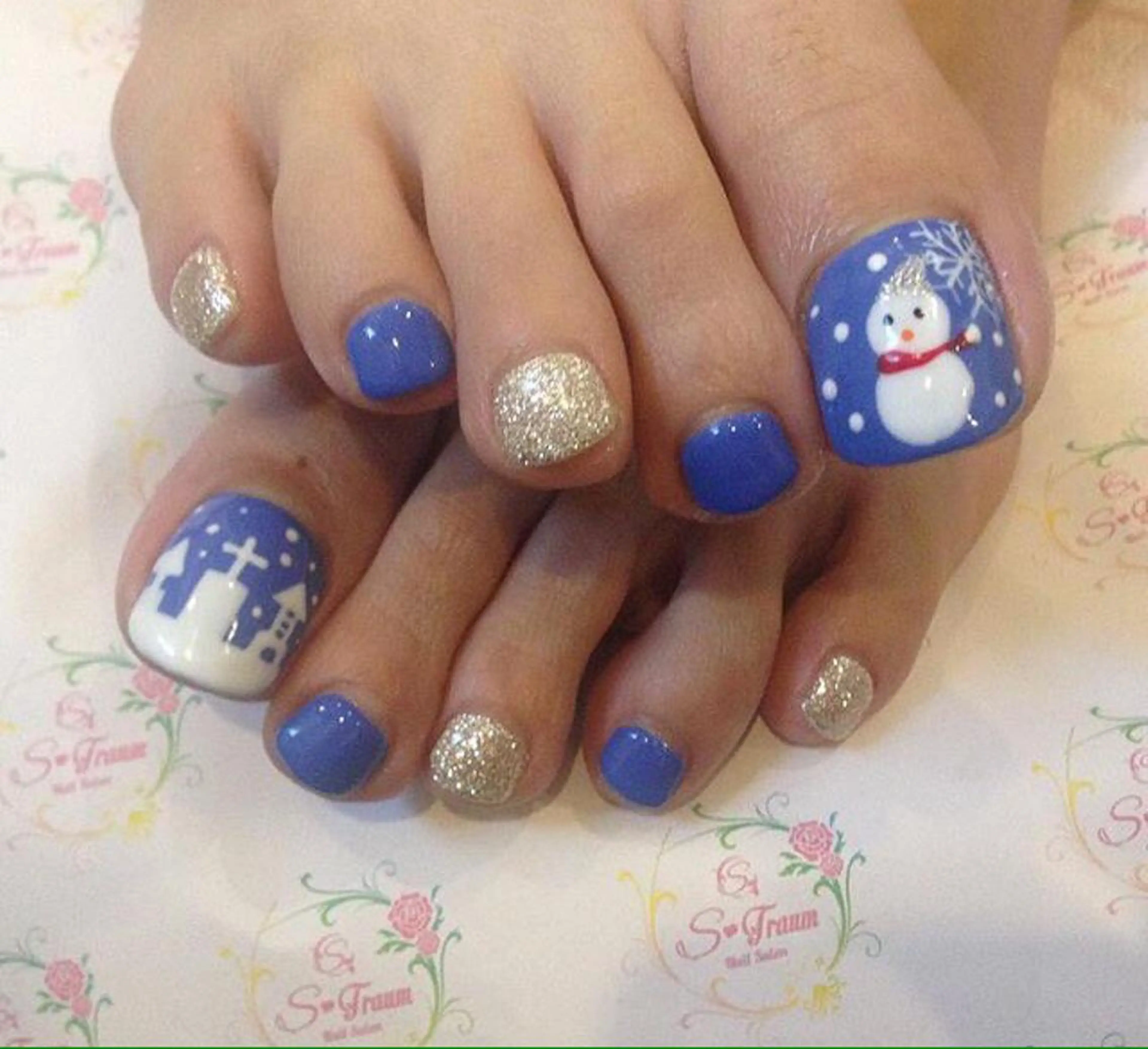 ネイル フットネイル 冬ネイル Nail Salon S-Traum所属・Nail Salon S-Traumのネイルデザイン