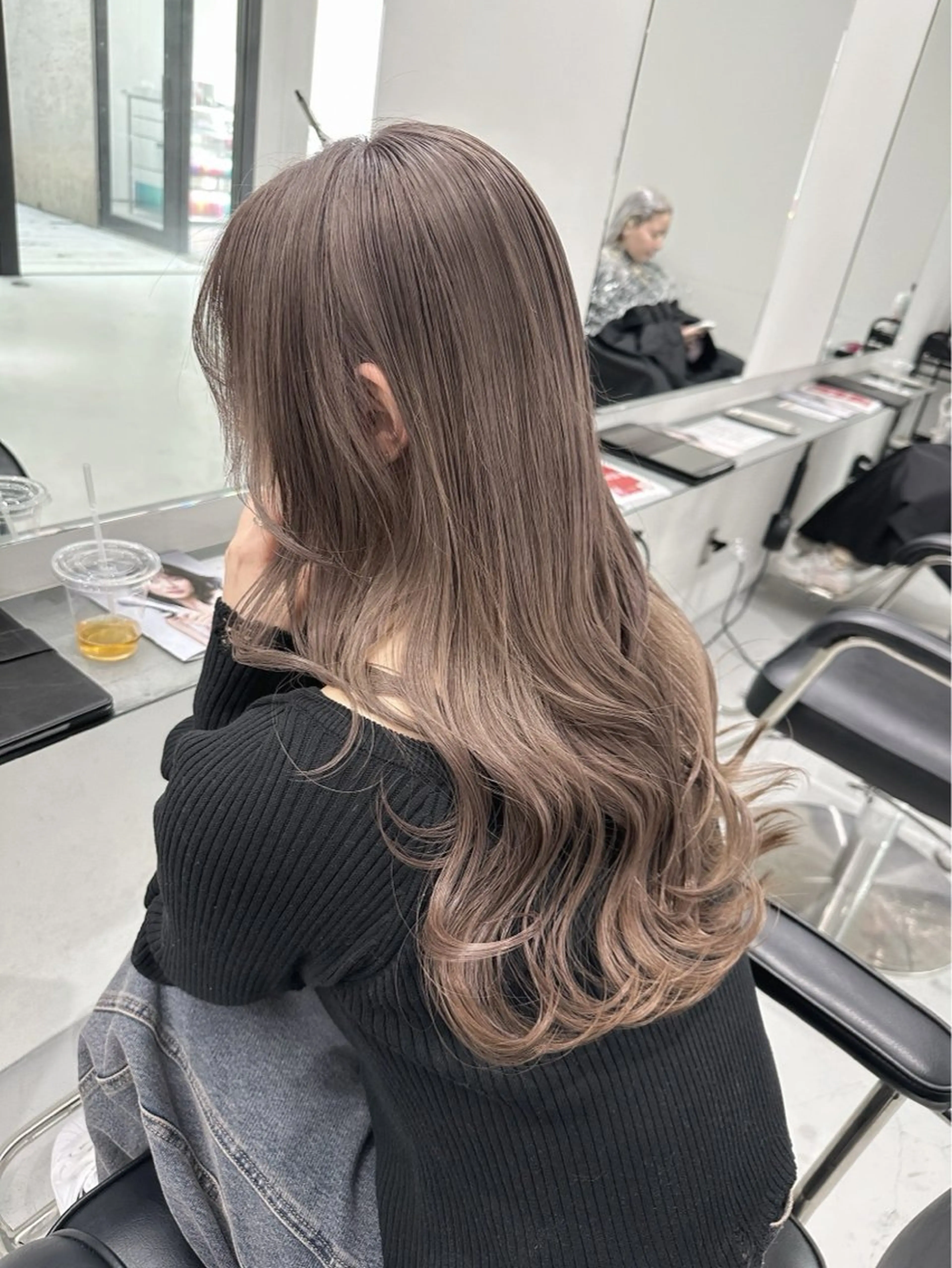 ミディアム カット ヘアカラー トリートメント ベージュカラー🕊️ 新潟駅/谷口大海のヘアスタイル