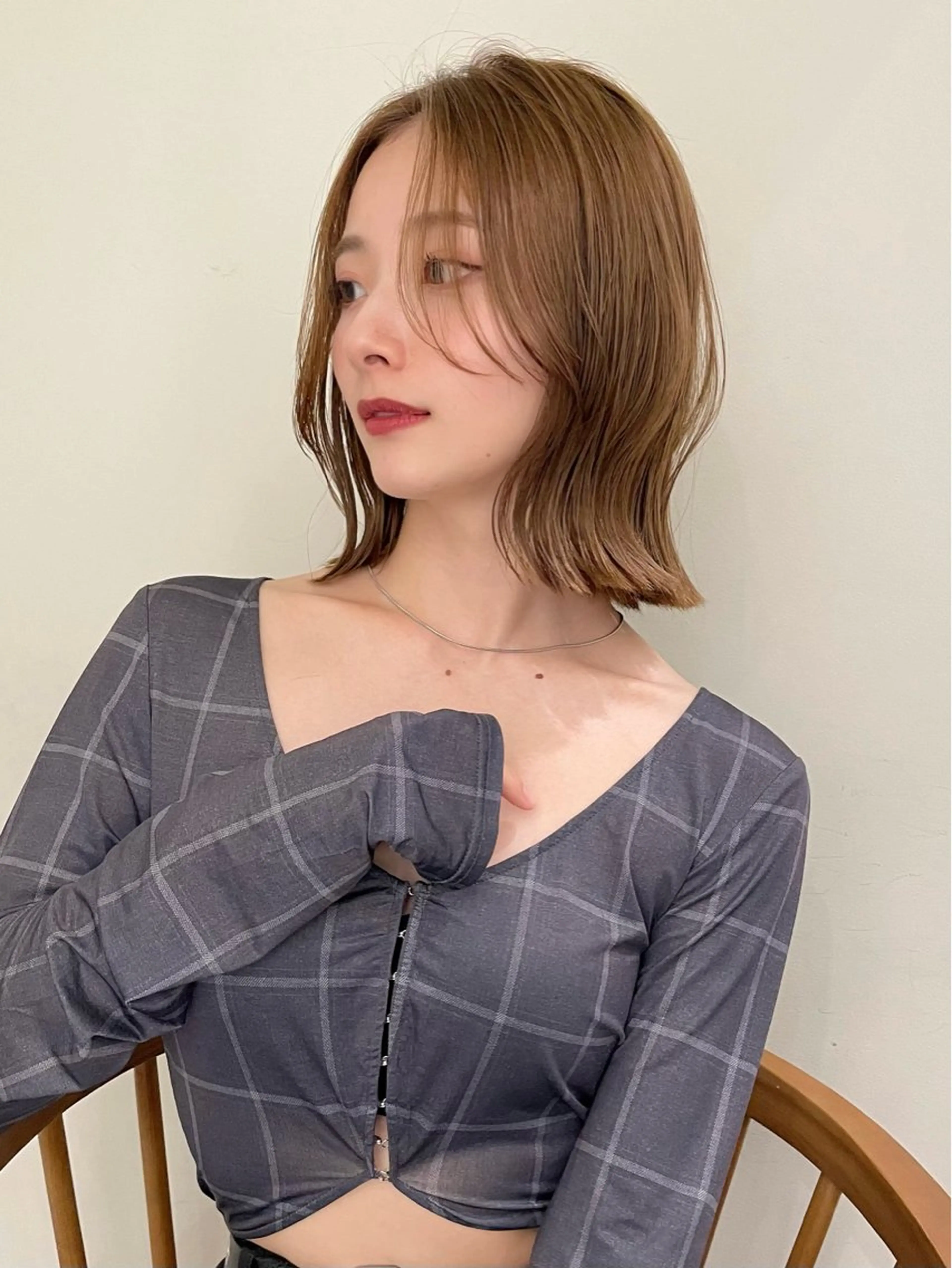 ショート カラー 小顔ボブ jilblanカホのヘアスタイル