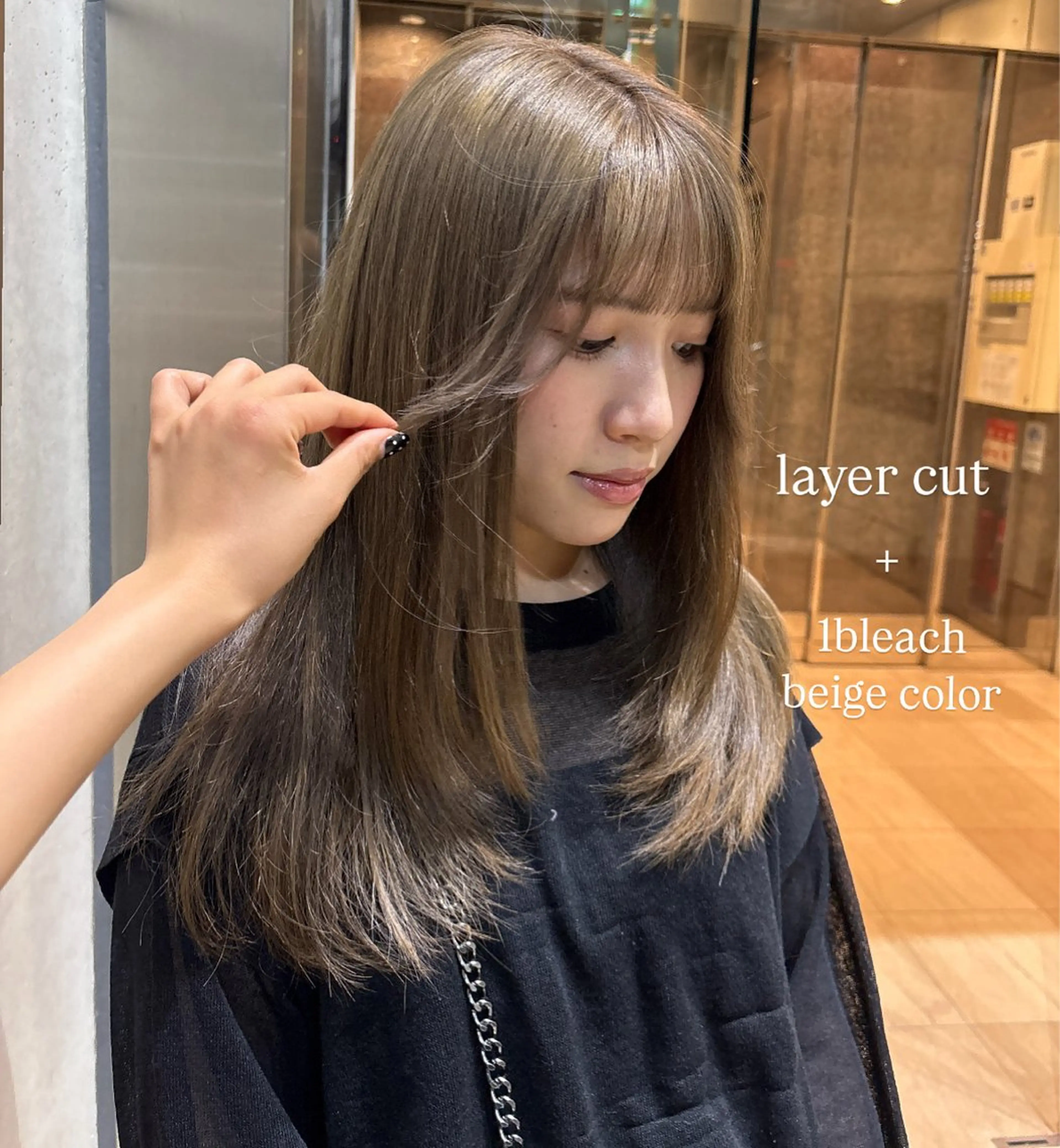 ロング カラー abe yuikaのヘアスタイル