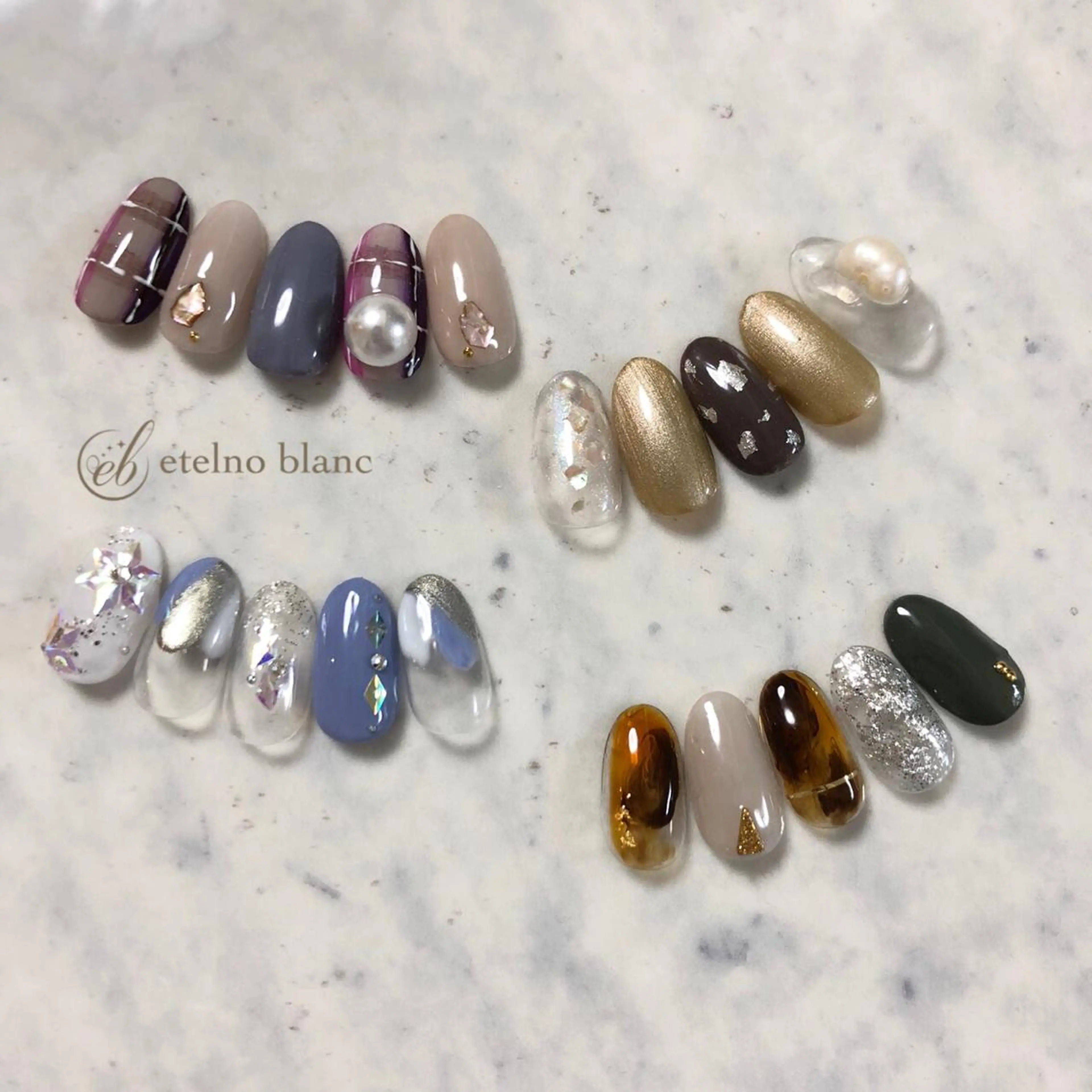 ネイル etelno blanc中目黒のネイルデザイン