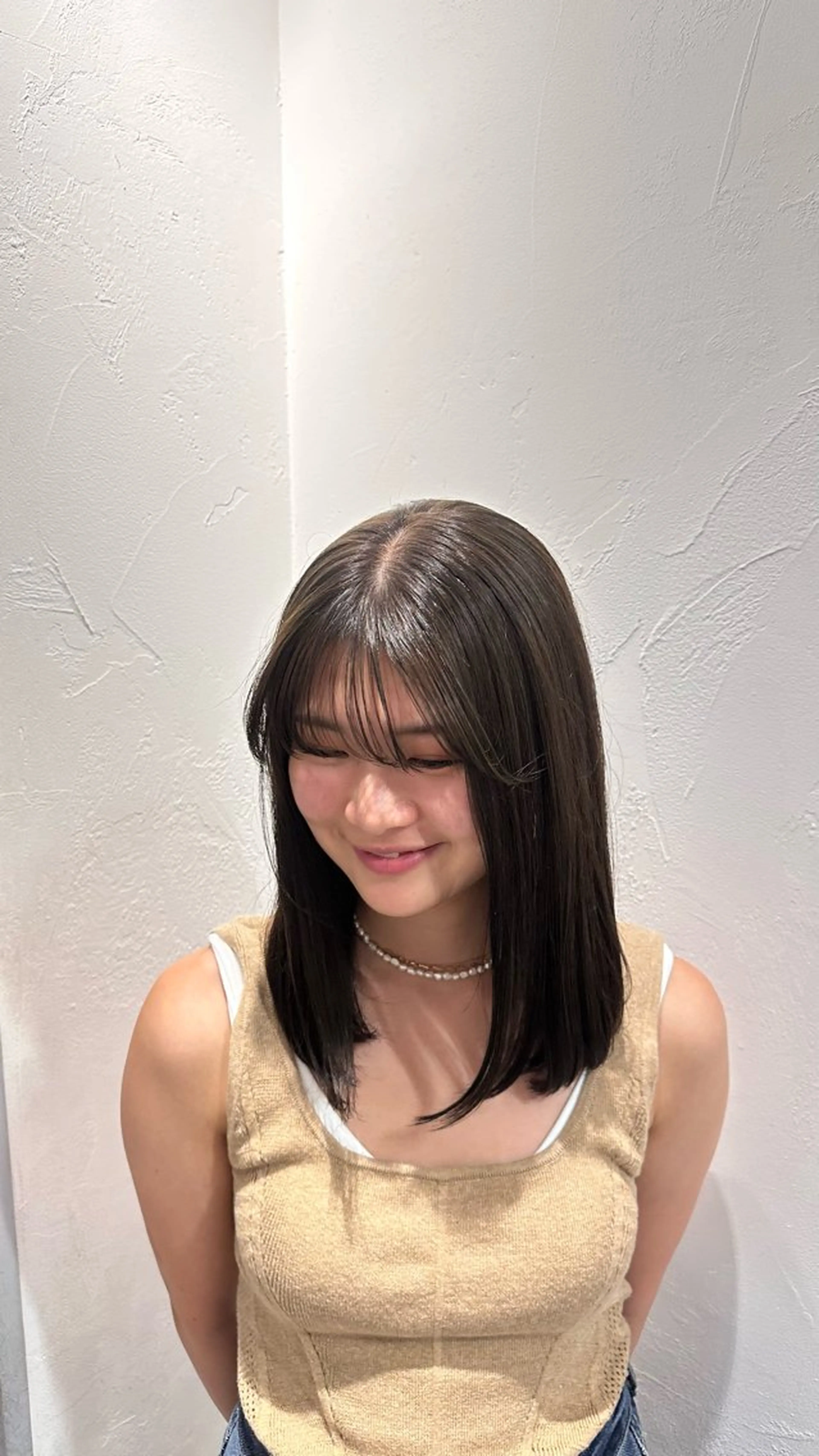 ミディアム カラー ヘアカラー トリートメント Lomalia Rukaのヘアスタイル