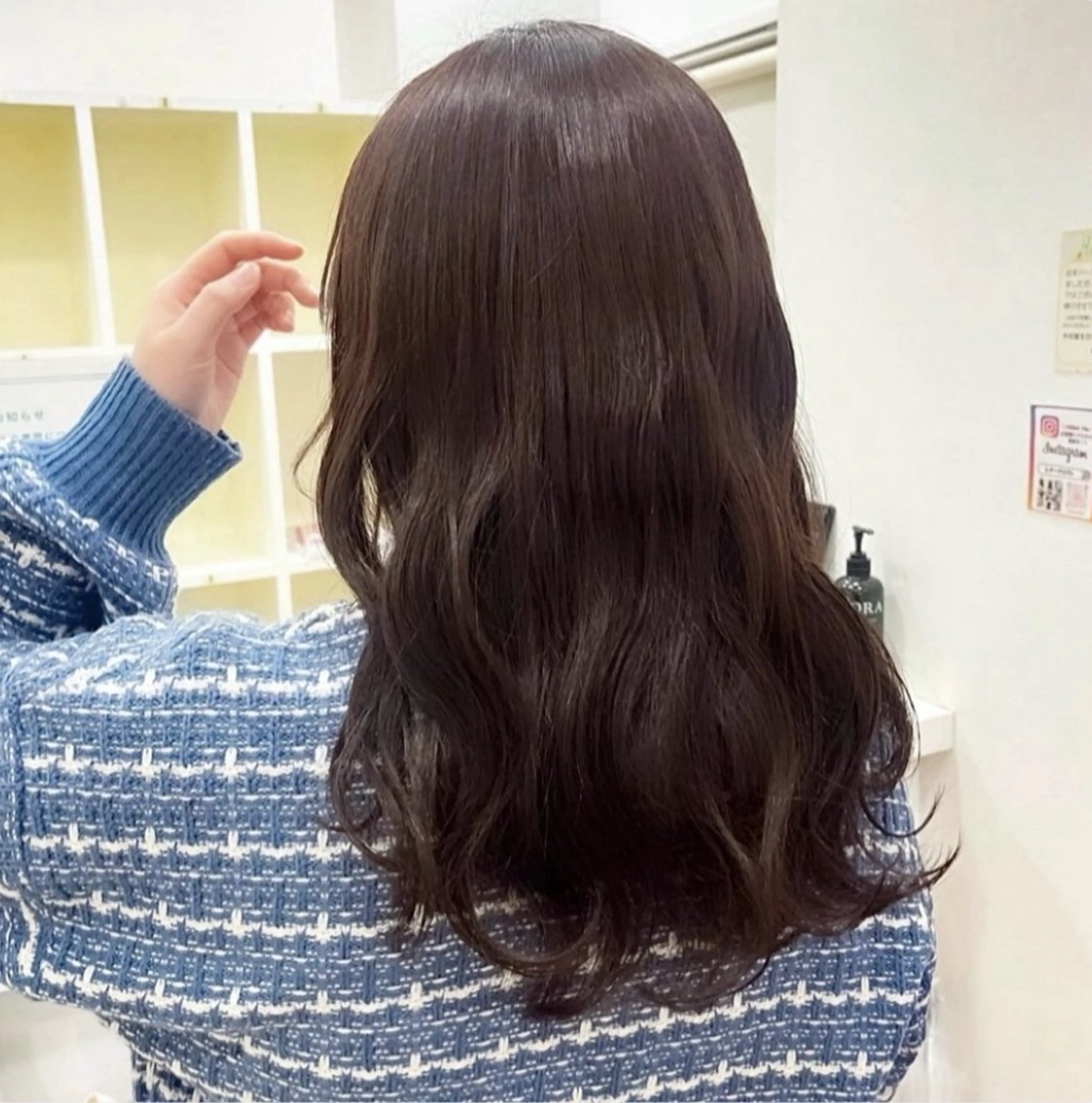 セミロング カラー カット ヘアカラー トリートメント 小野寺 智香のヘアスタイル