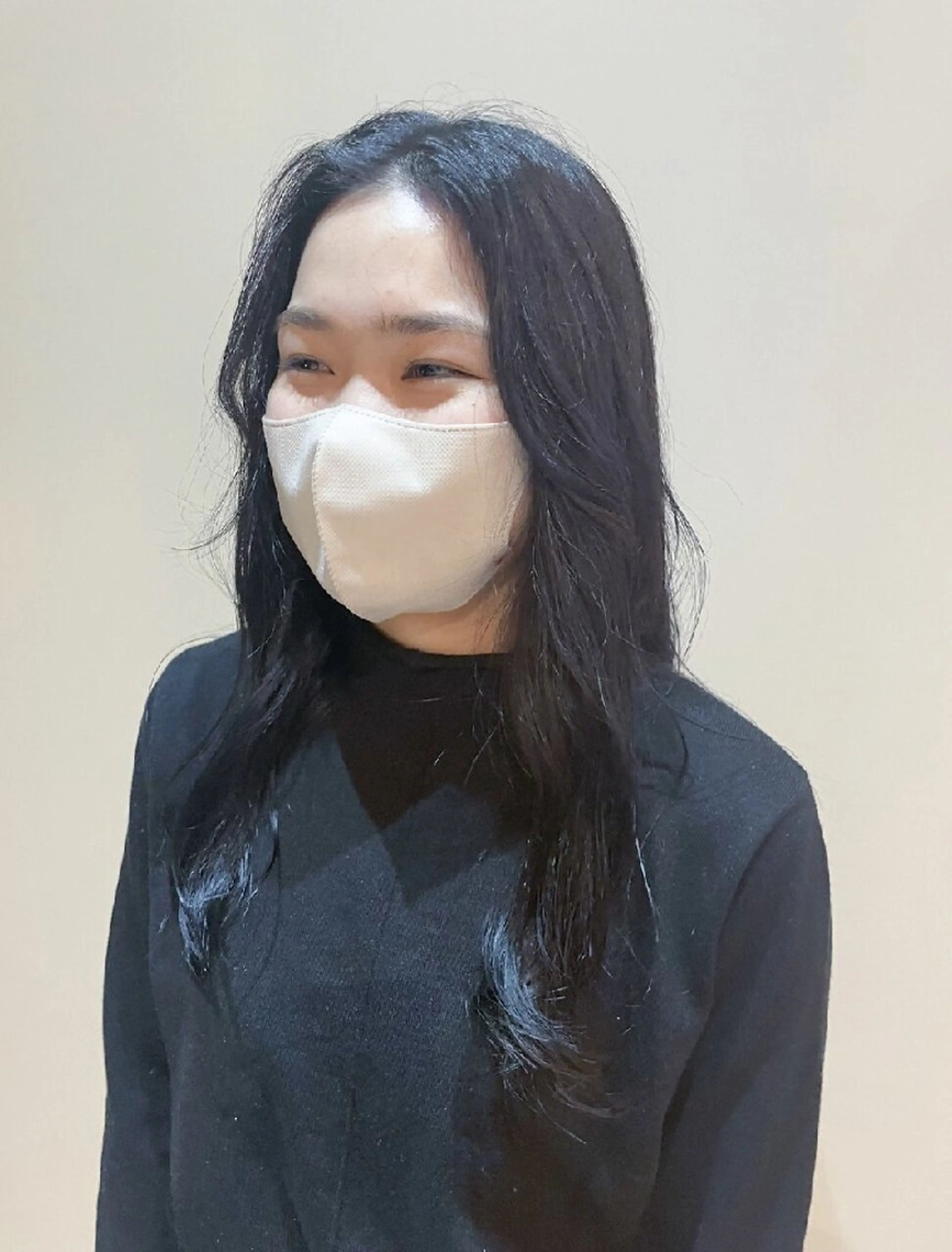 カラー ロング 黒髪 ネイビーカラー HairSalon  Cloudのヘアスタイル
