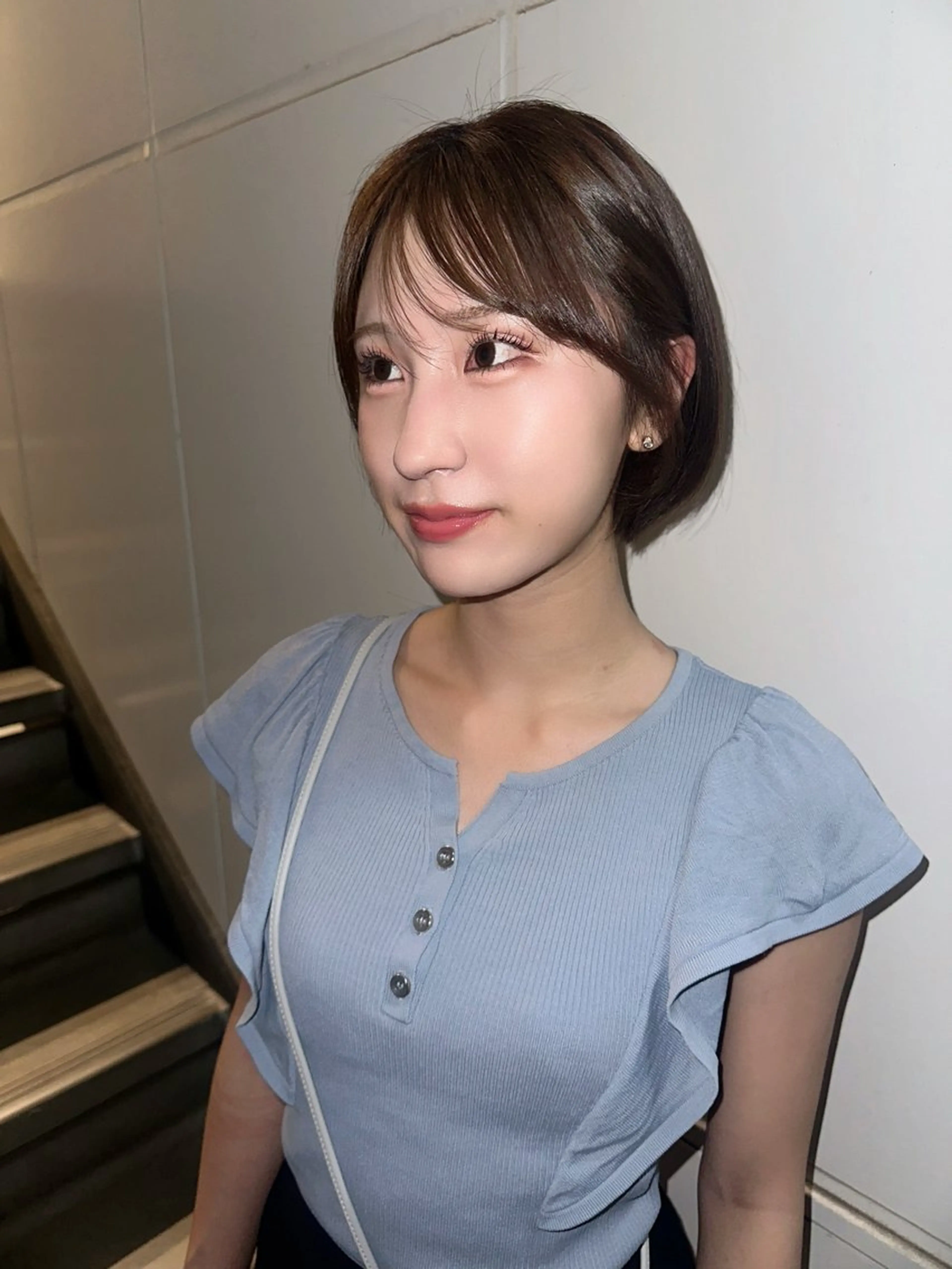 ショート ボブ カット ヘアカラー トリートメント VIVIE【ヴィヴィ】所属・髪質改善/韓国風 レイヤー/田村祐樹のヘアスタイル