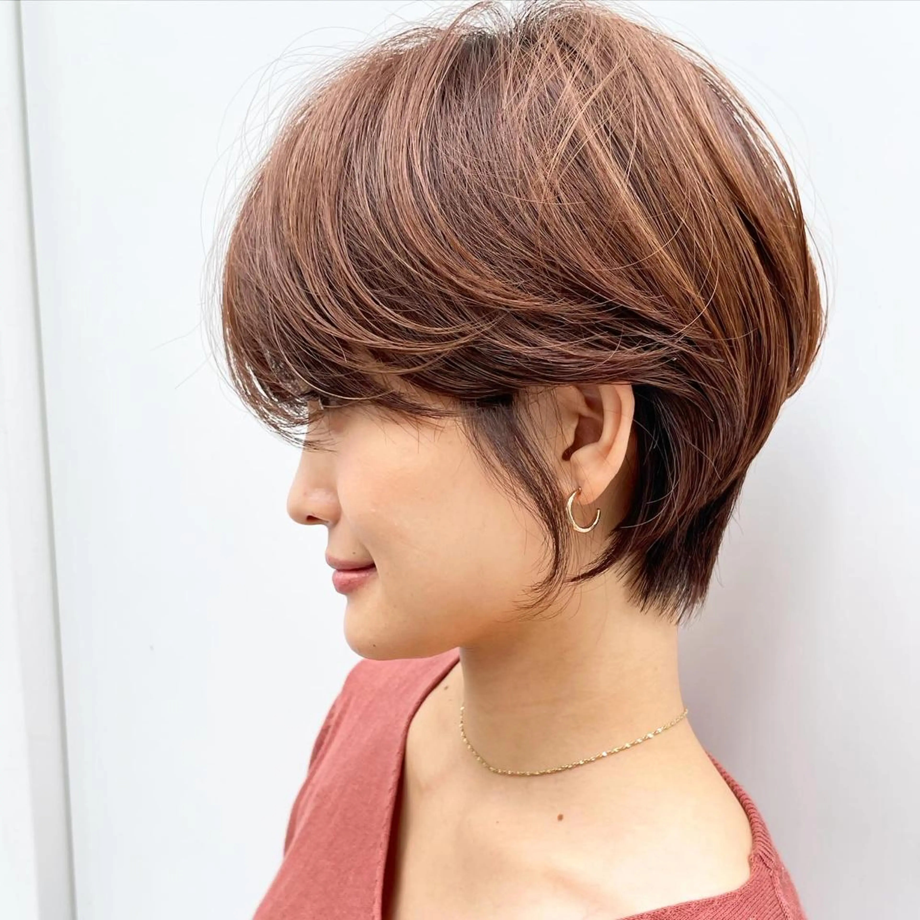 ショート カラー カット ヘアカラー トリートメント 【韓国　レイヤー 髪質改善✨】かずのヘアスタイル