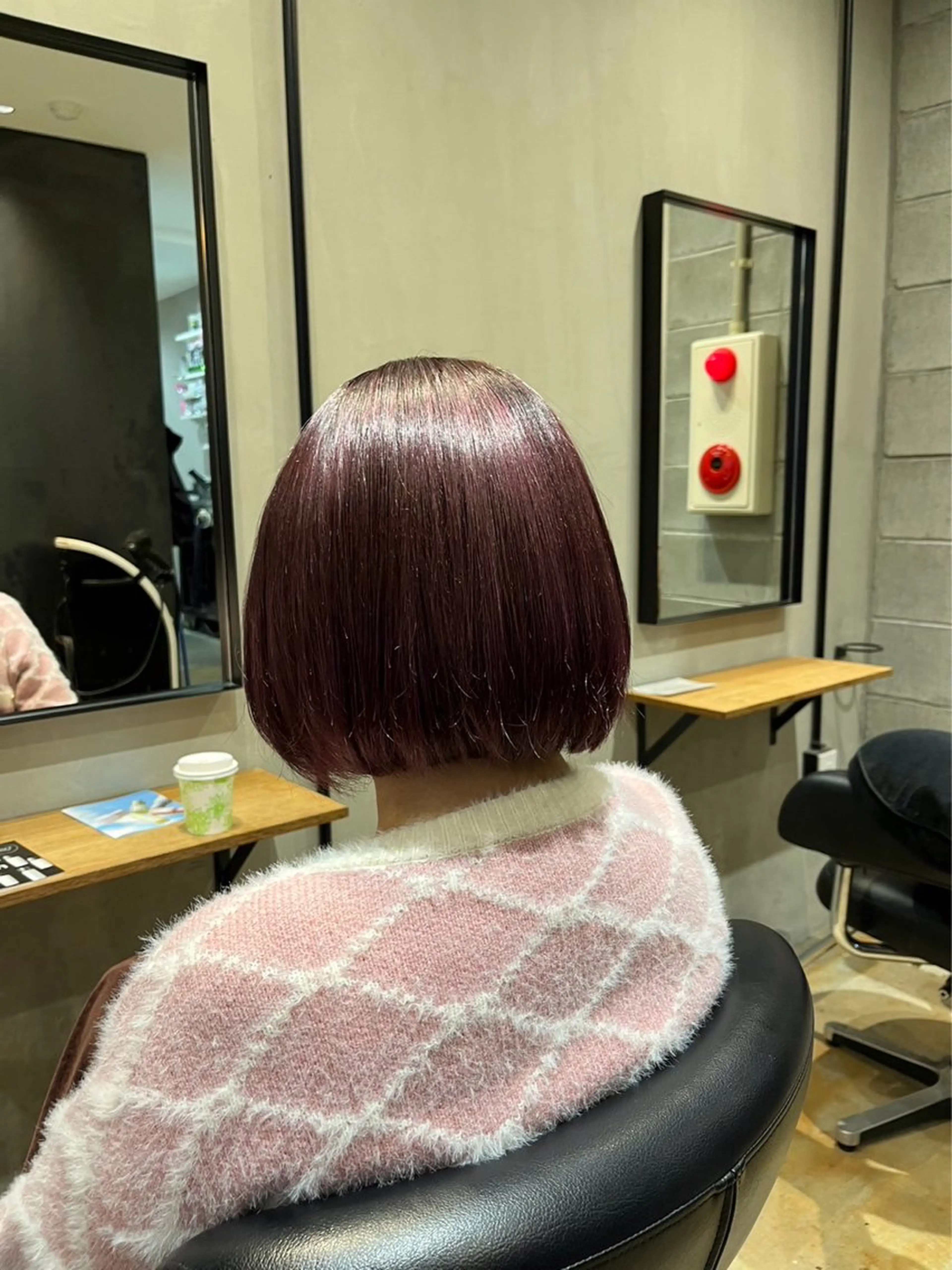 ショート カラー ヘアアレンジ みわ/博多 ブリーチ/カラーのヘアスタイル