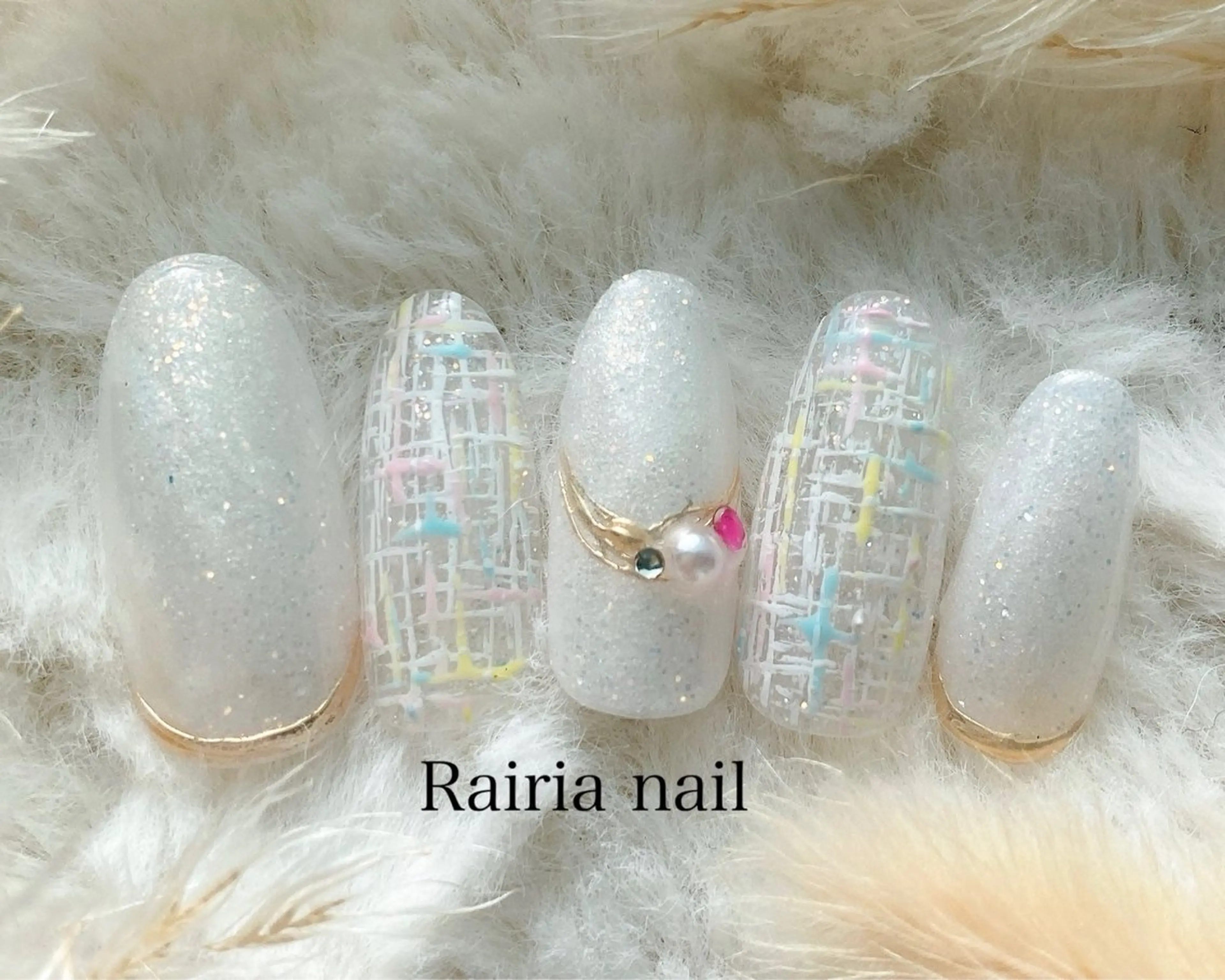 ネイル フットネイル ジェルネイル 持ち込み パラジェル Rairia Kanonのネイルデザイン