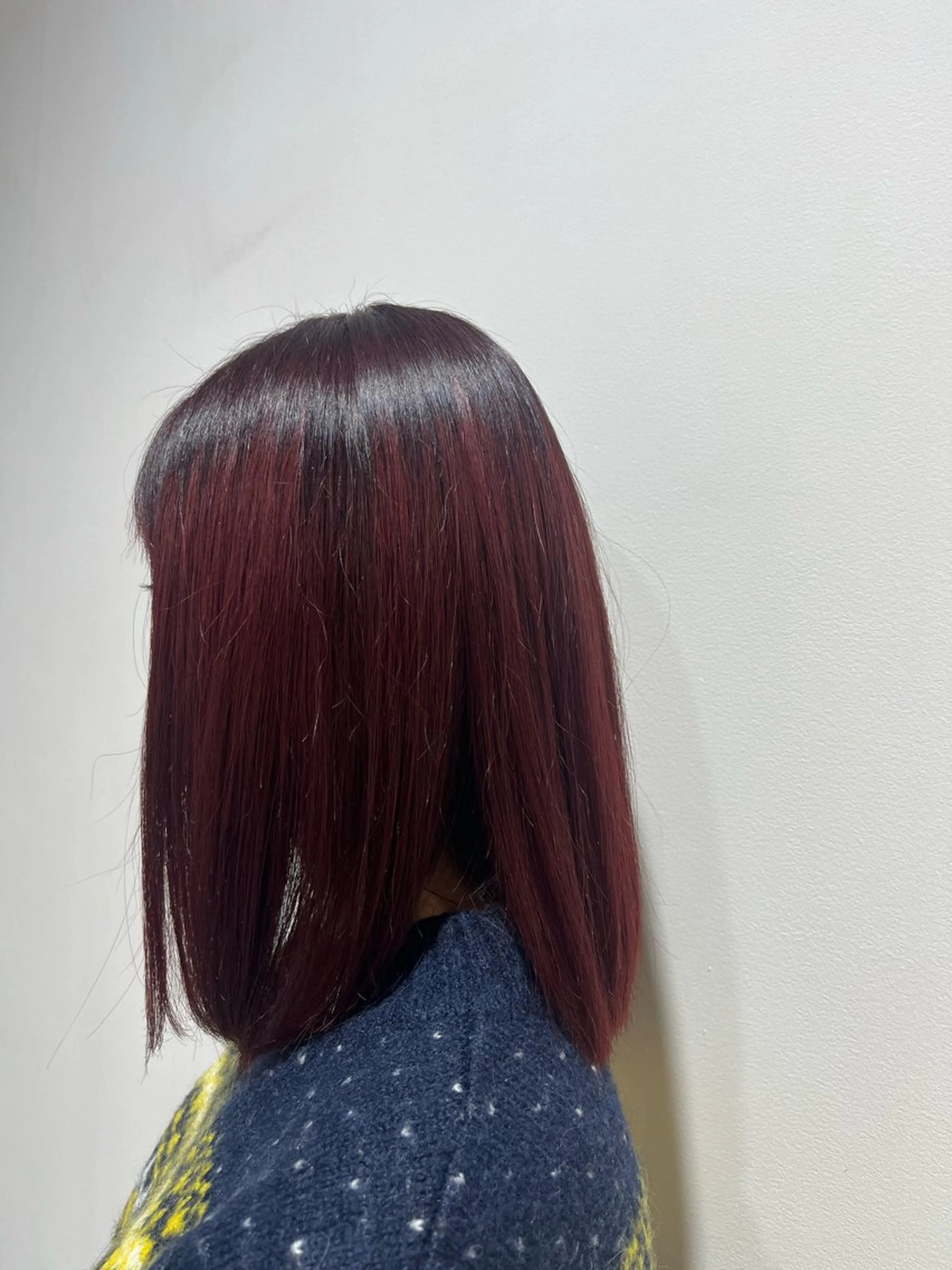 ミディアム カラー ブリーチ グラデーションカラー ブリーチなしカラー 冨田 昌亮のヘアスタイル