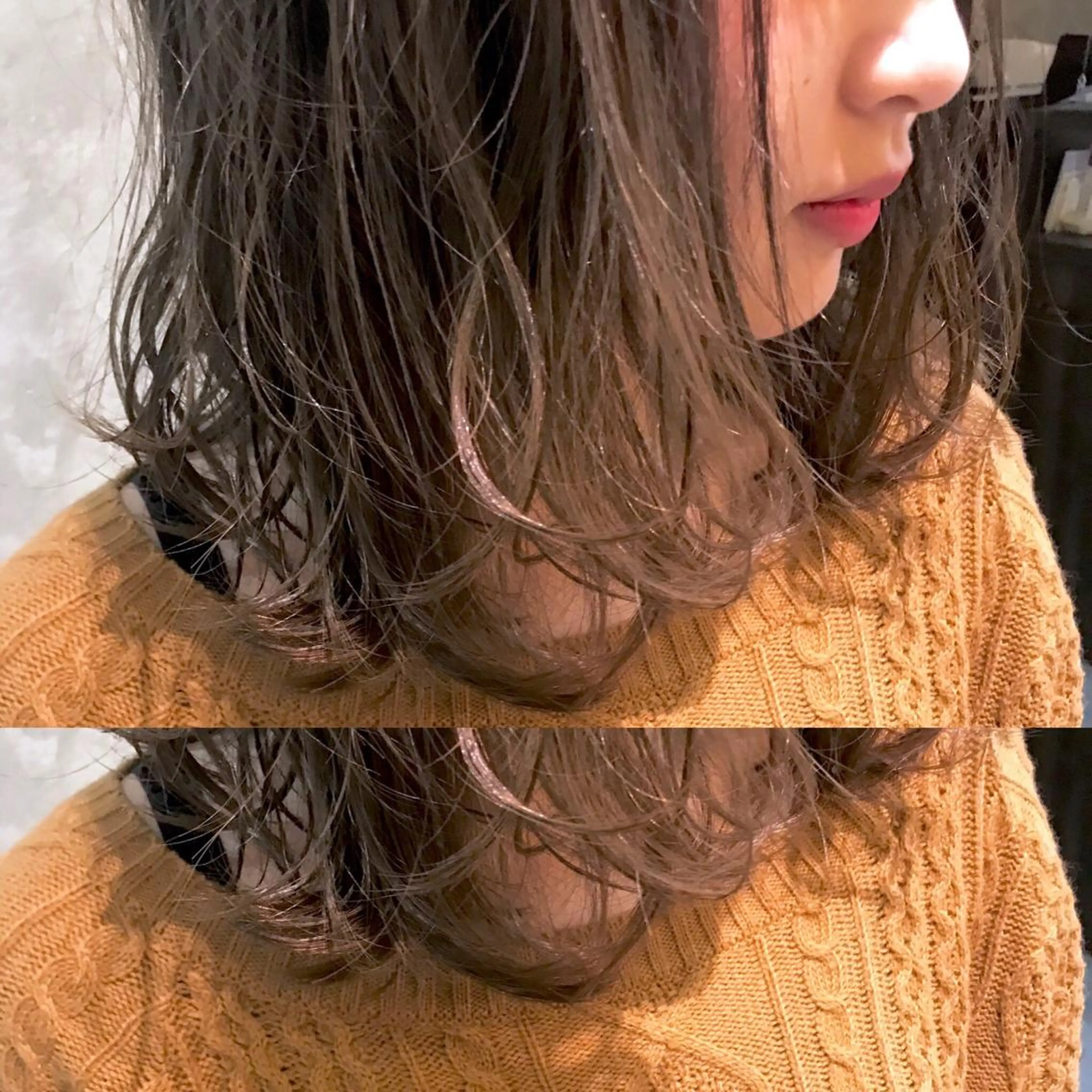 ミディアム カラー シルバー 松村 崇弘のヘアスタイル