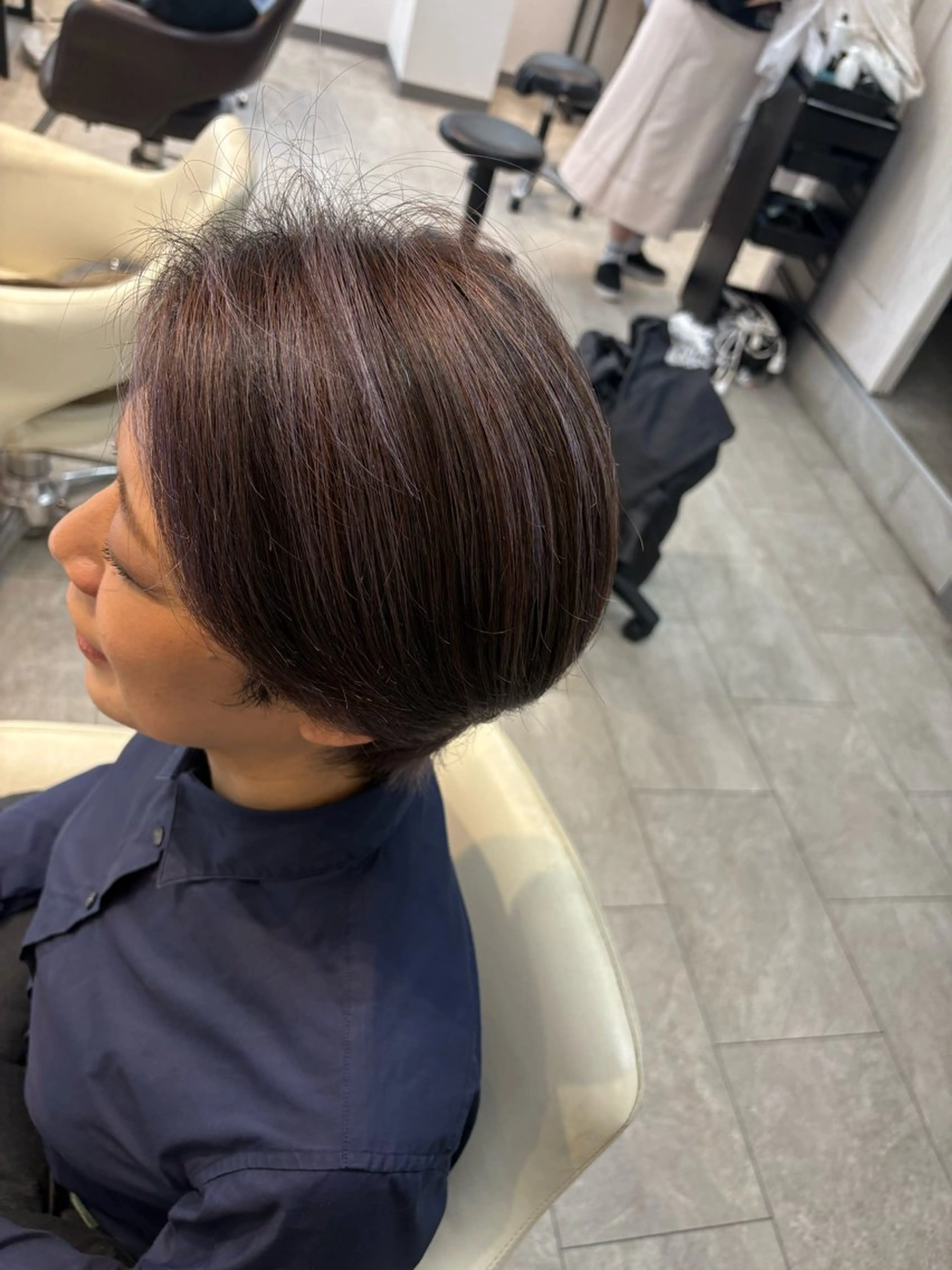 ショート ハイライト ヘアカラー neaf 六本木店所属・六本木🩷ハイライト 望月彩音のヘアスタイル