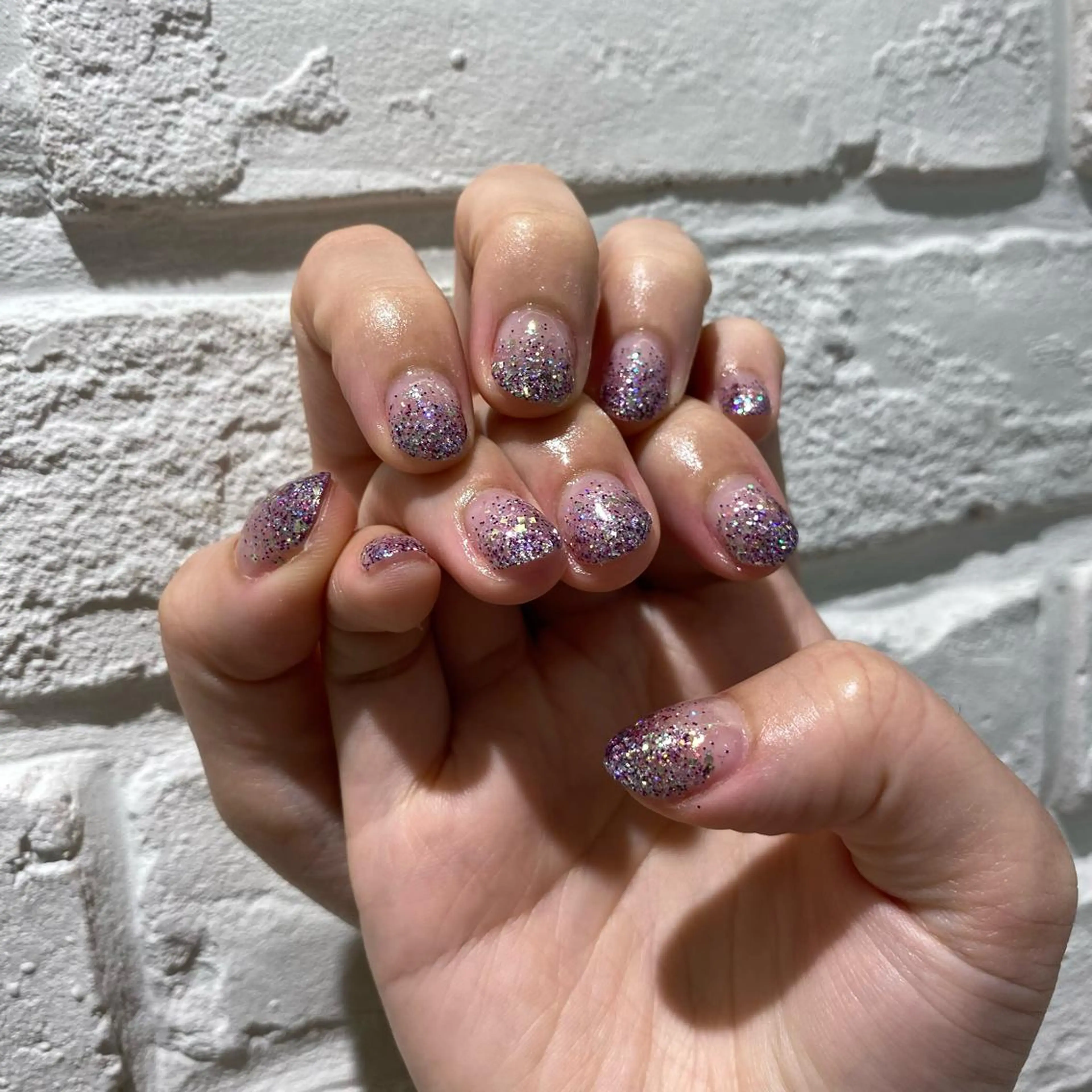 ネイル キラキラネイル ラメ(グリッター) ラメグラデーション 🥀たなか れね🍋のマツエク・マツパデザイン