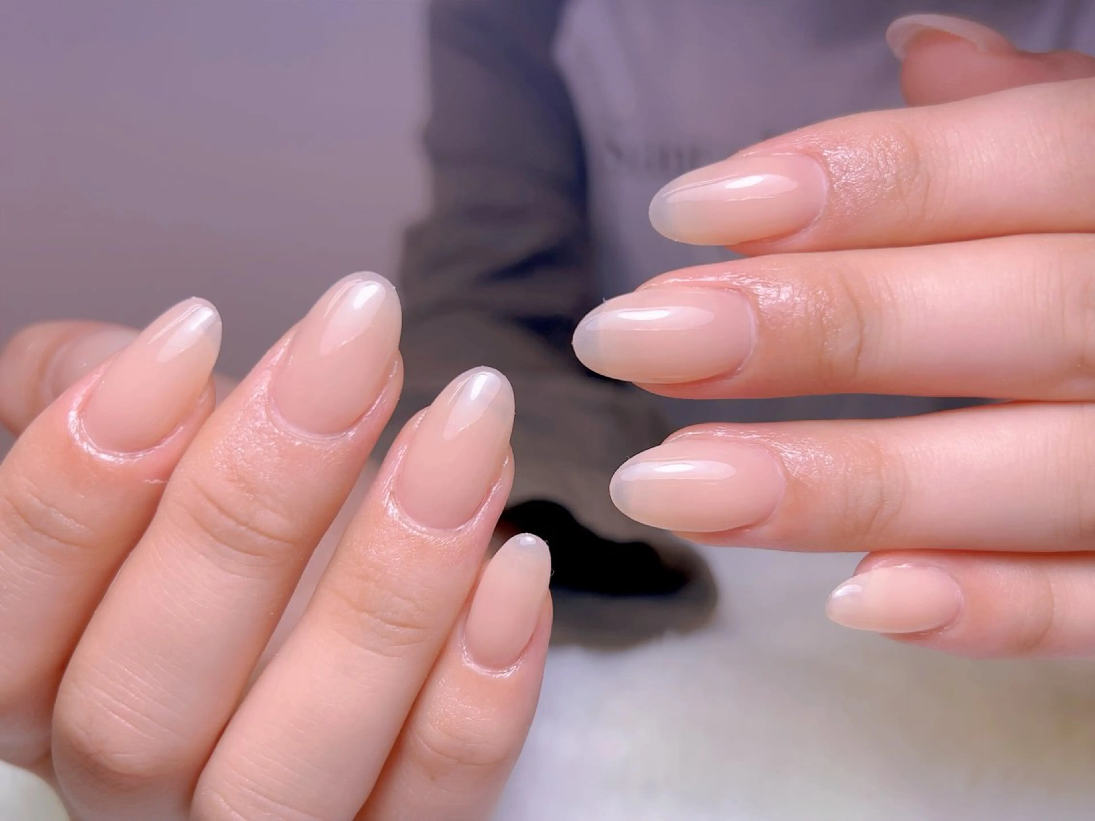 ネイル フレンチネイル ジェルネイル グラデーション 韓国ネイル マグネットネイル ハンドネイル 【長さ出し】 IRIS NAILのネイルデザイン