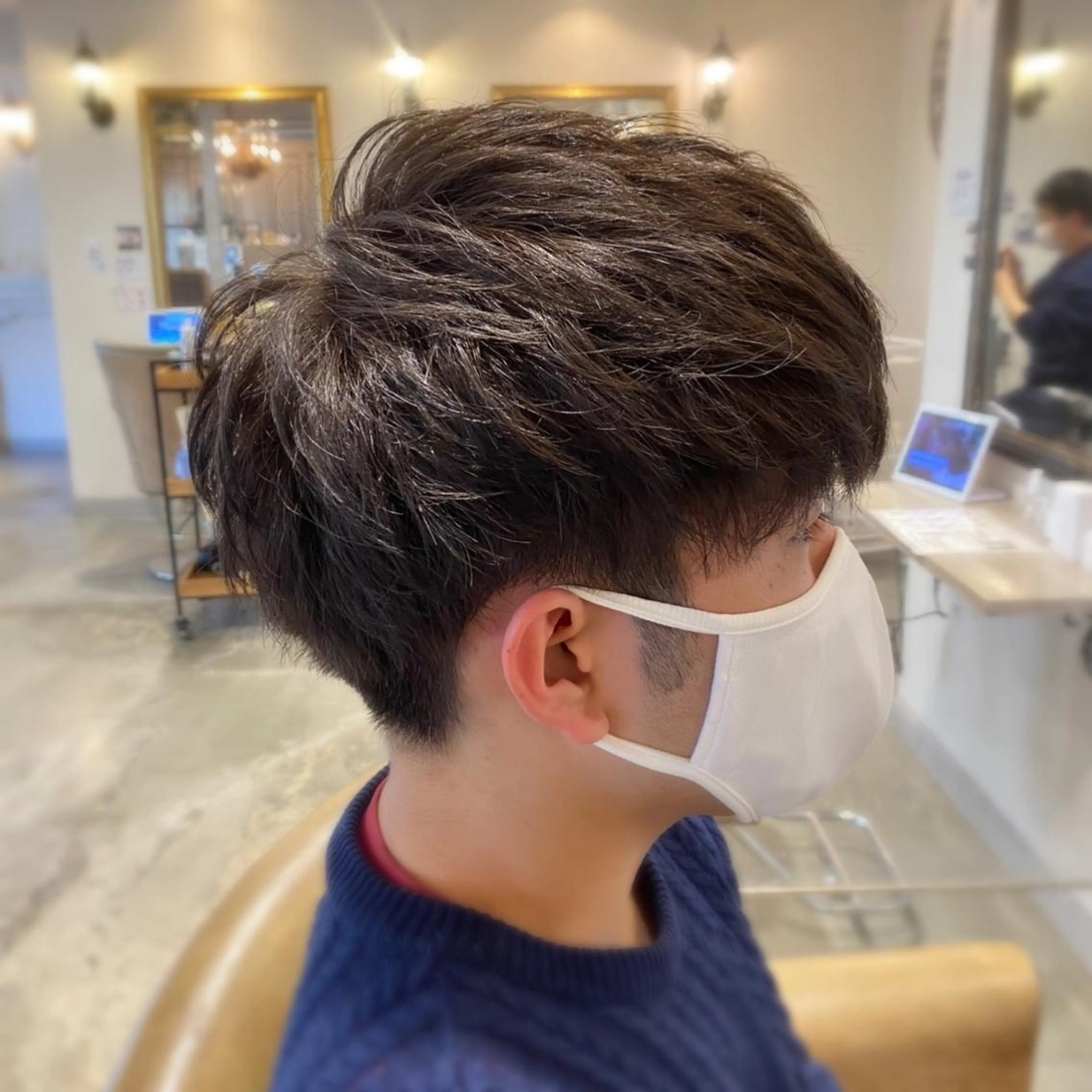 ショート メンズ メンズパーマ 西條真治のヘアスタイル