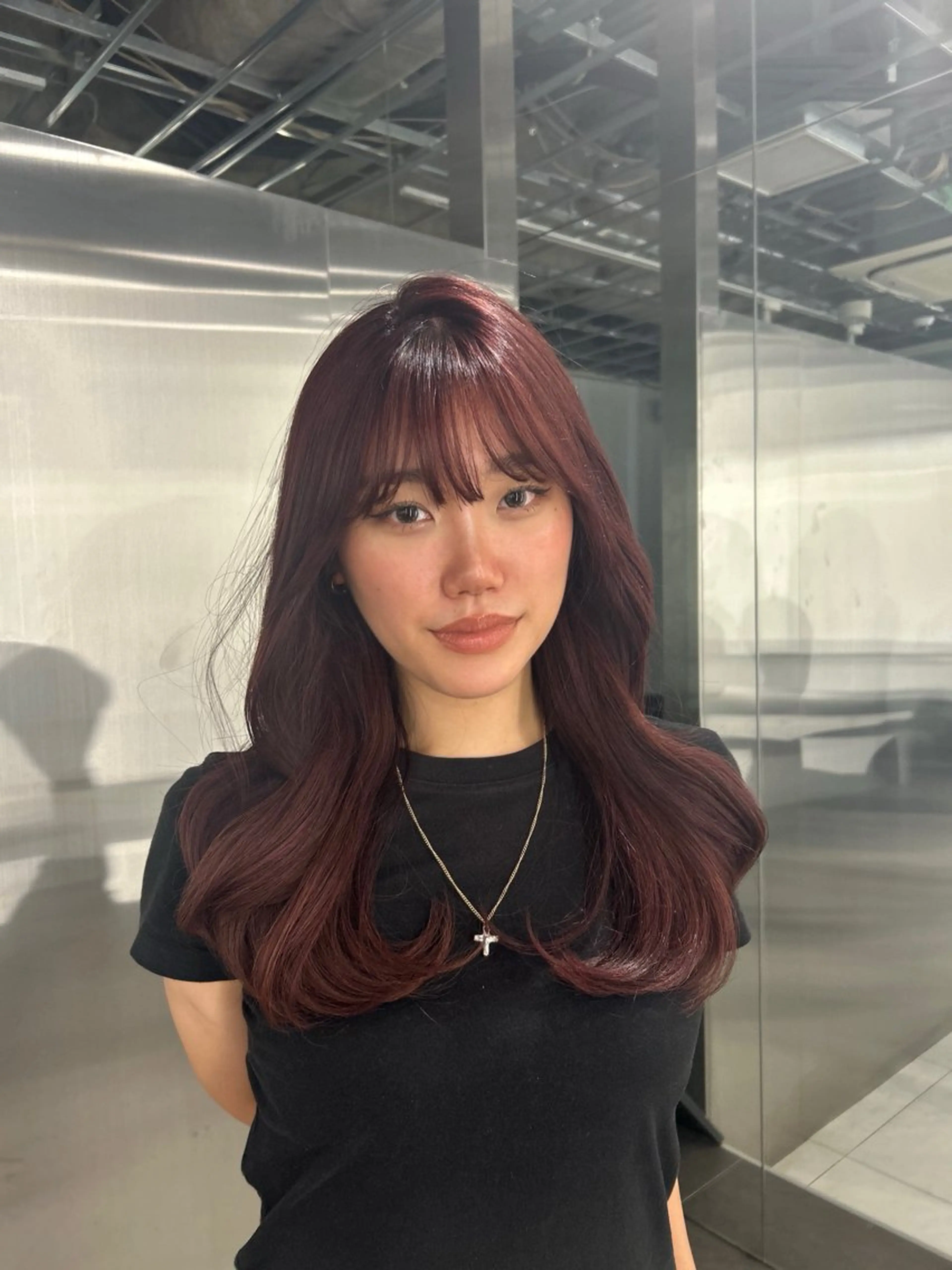 ロング 韓国ヘア AYUMIのヘアスタイル