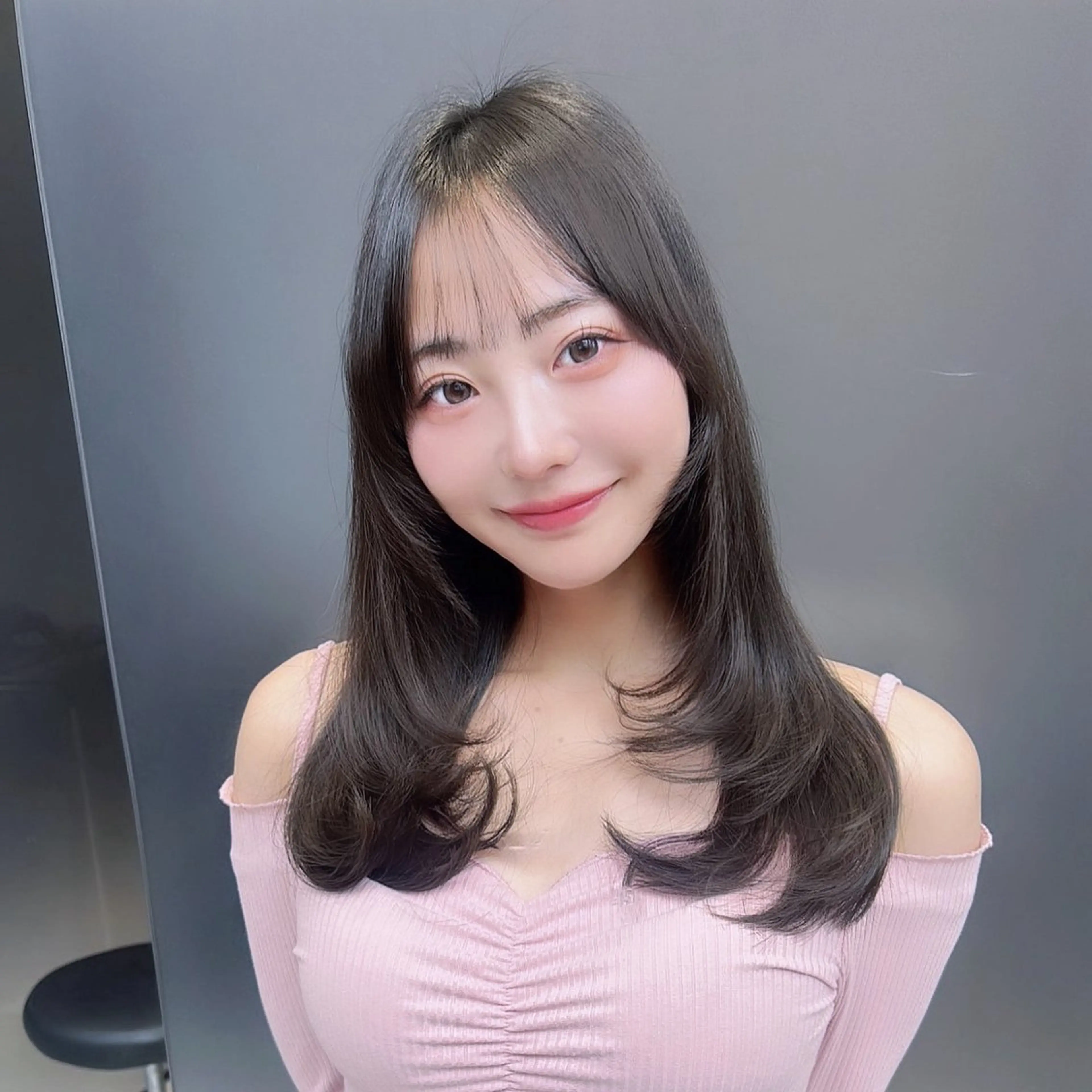 ミディアム レイヤーカット カット ヘアカラー トリートメント ヘアセット weg 難波所属・メンズカット✨ メンズパーマ聖陽のヘアスタイル