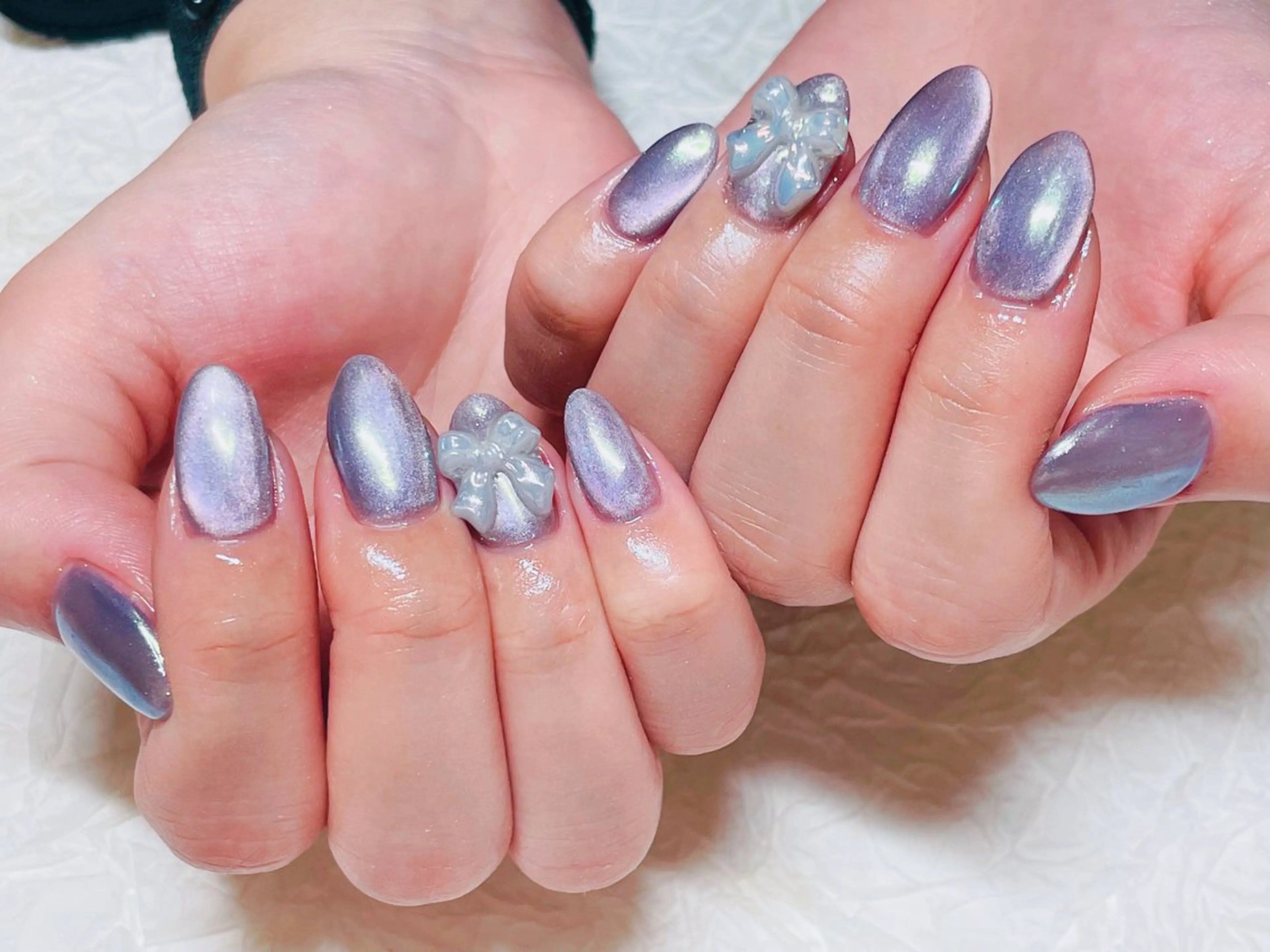 ネイル オーロラネイル マグネットネイル ハンドネイル ハンドケア ゆ か_Nails💫のネイルデザイン