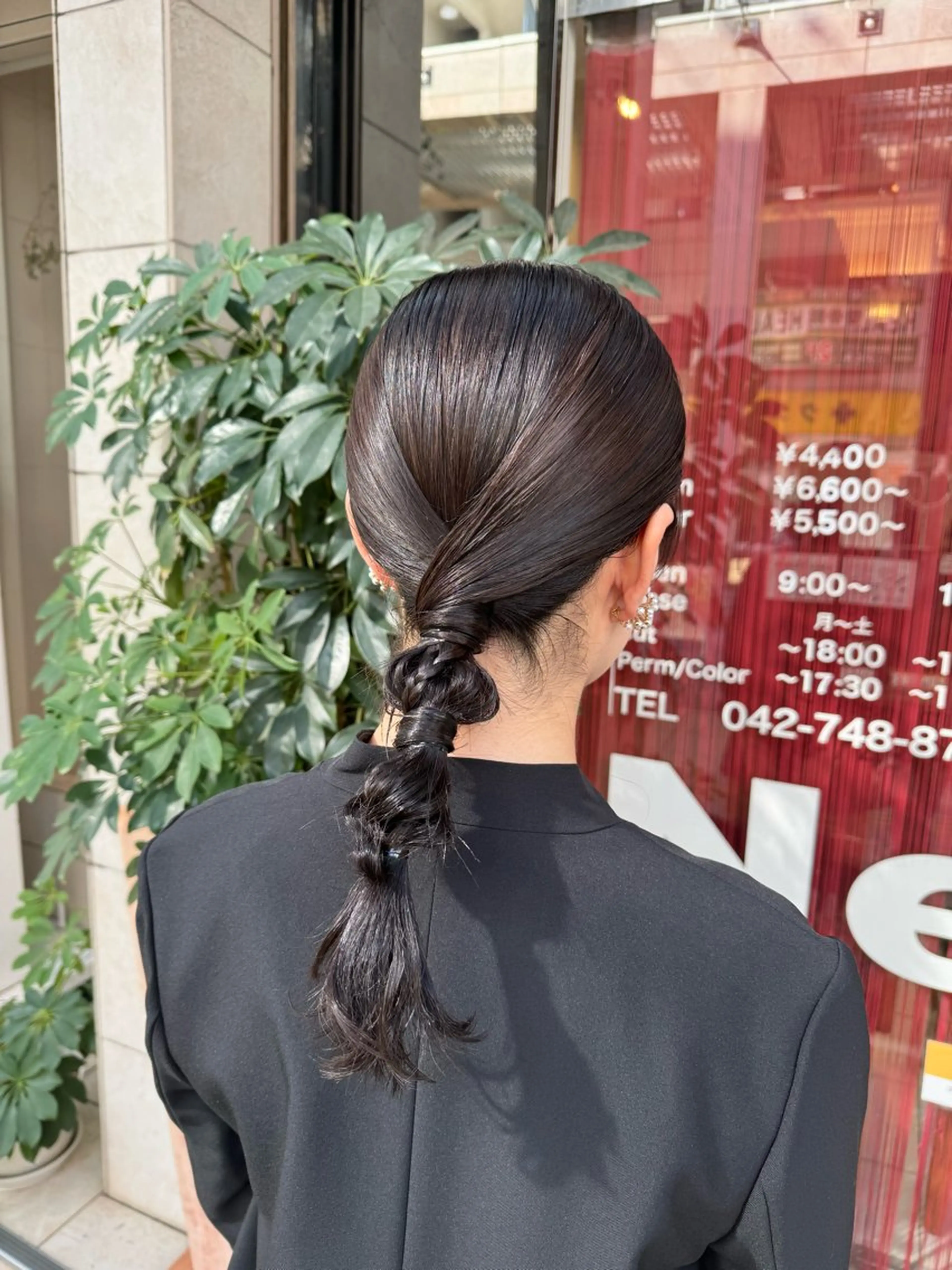 セミロング キッズ ヘアセット 透け感カラー🌿 小島 りなのヘアスタイル