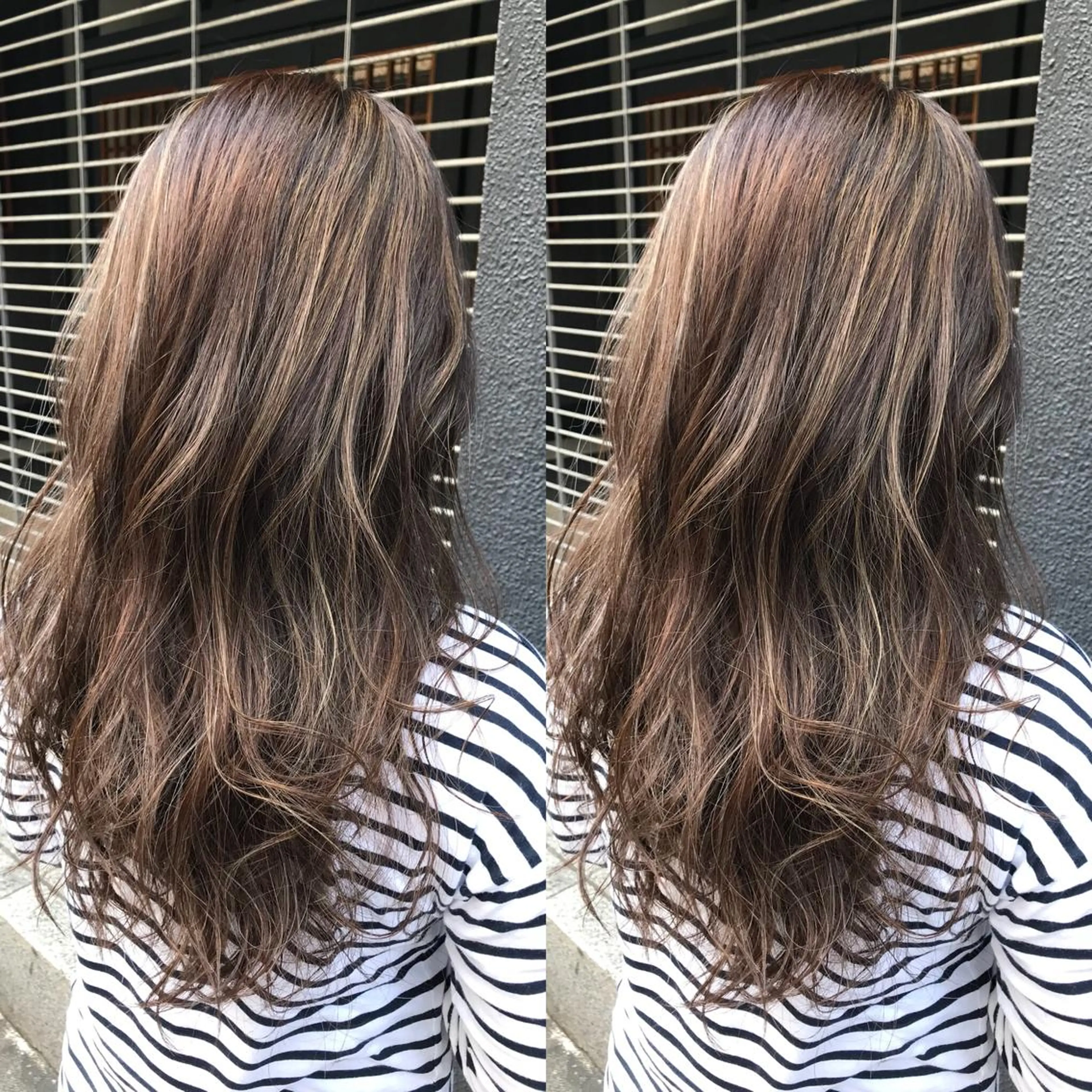 セミロング カラー ハイライトカラー ハイライト 髪質改善特化 ミサワコウキのヘアスタイル