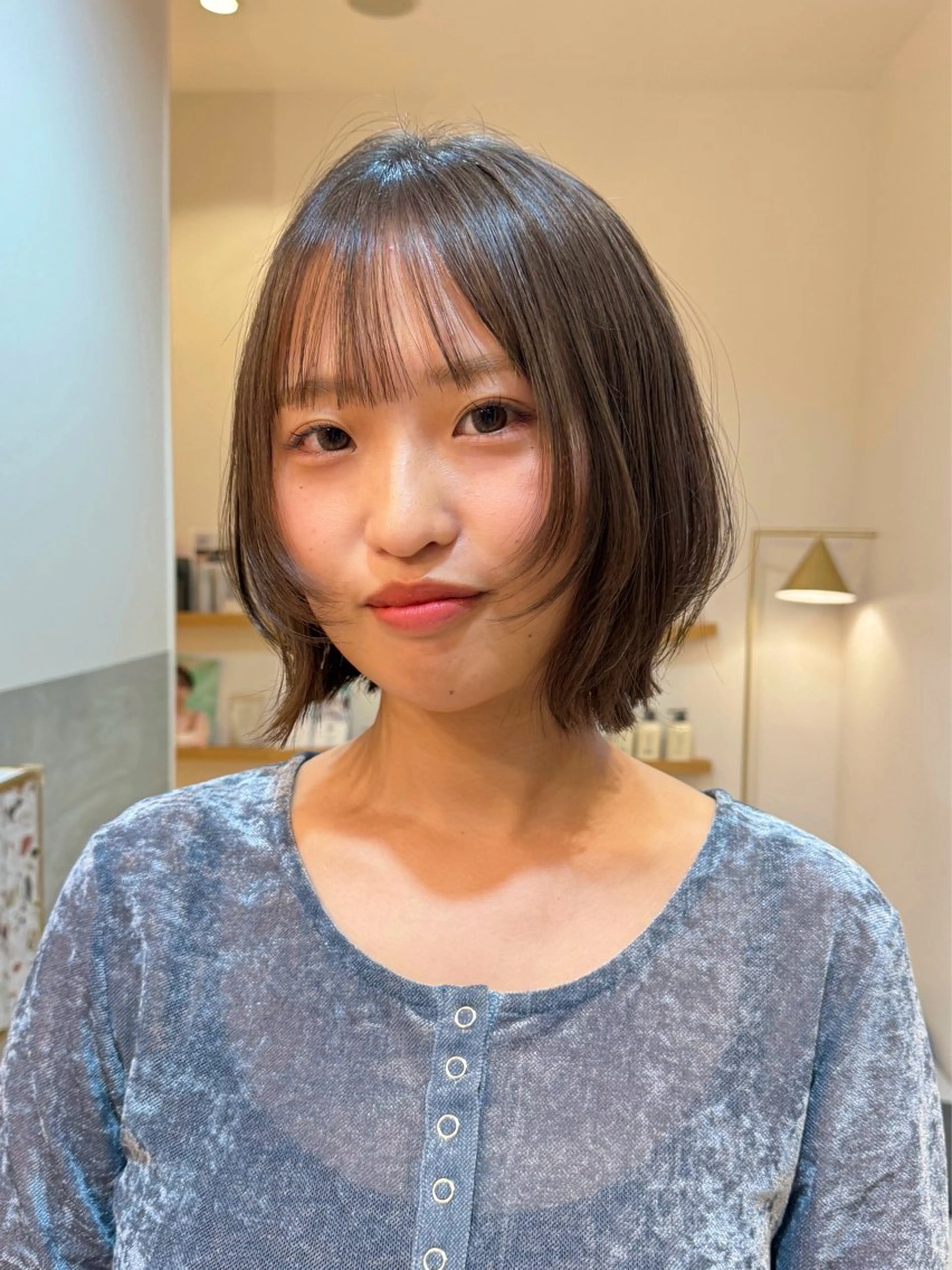 ショート カラー グレージュ/レイヤー /ボブ/moyu🎀のヘアスタイル