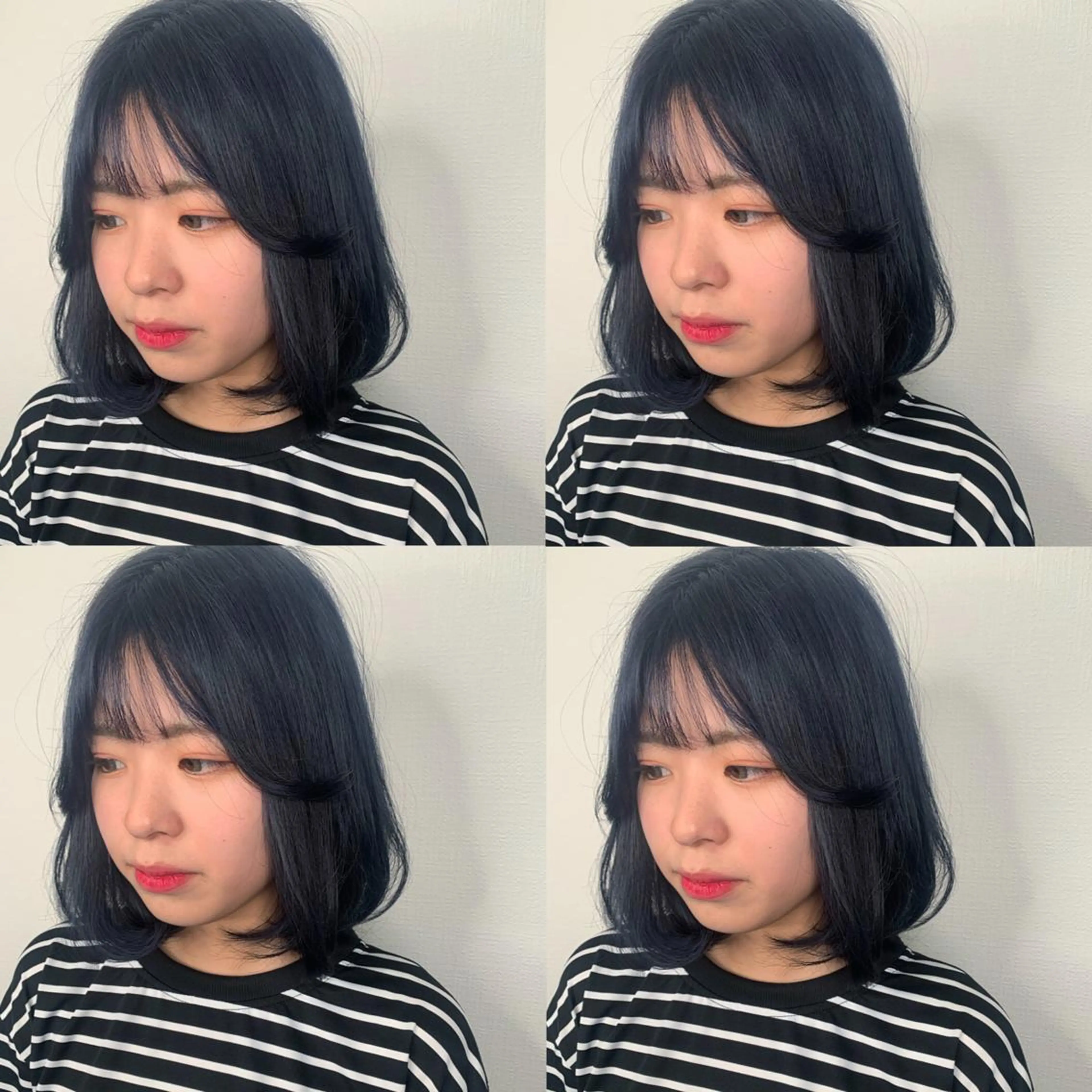 ミディアム ヘアカラー 袴田 伊代のヘアスタイル