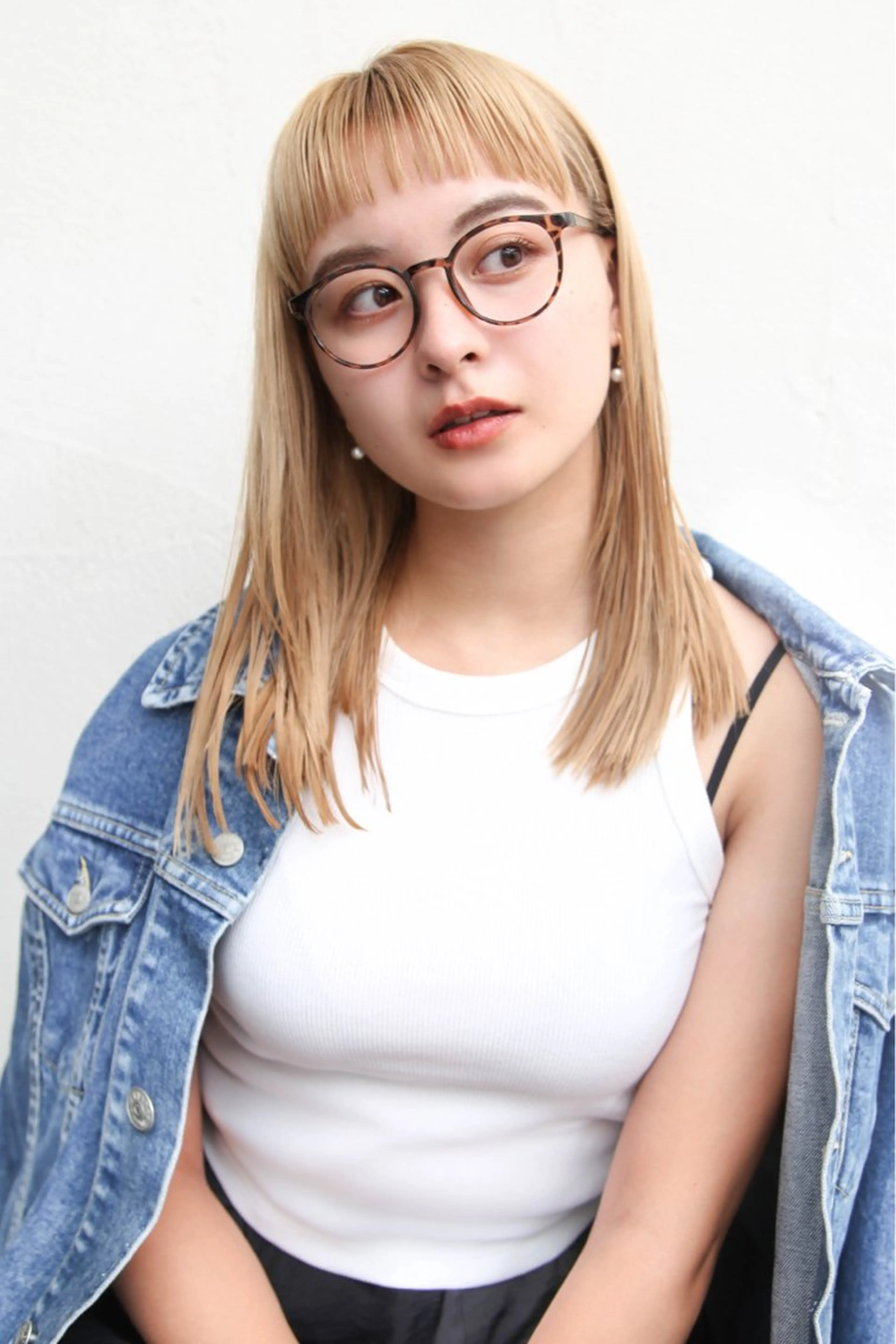 セミロング Breath beauu Kobe 神戸 三宮【ブレス ボー コウベ】所属・二ツ石 舞幸のヘアスタイル