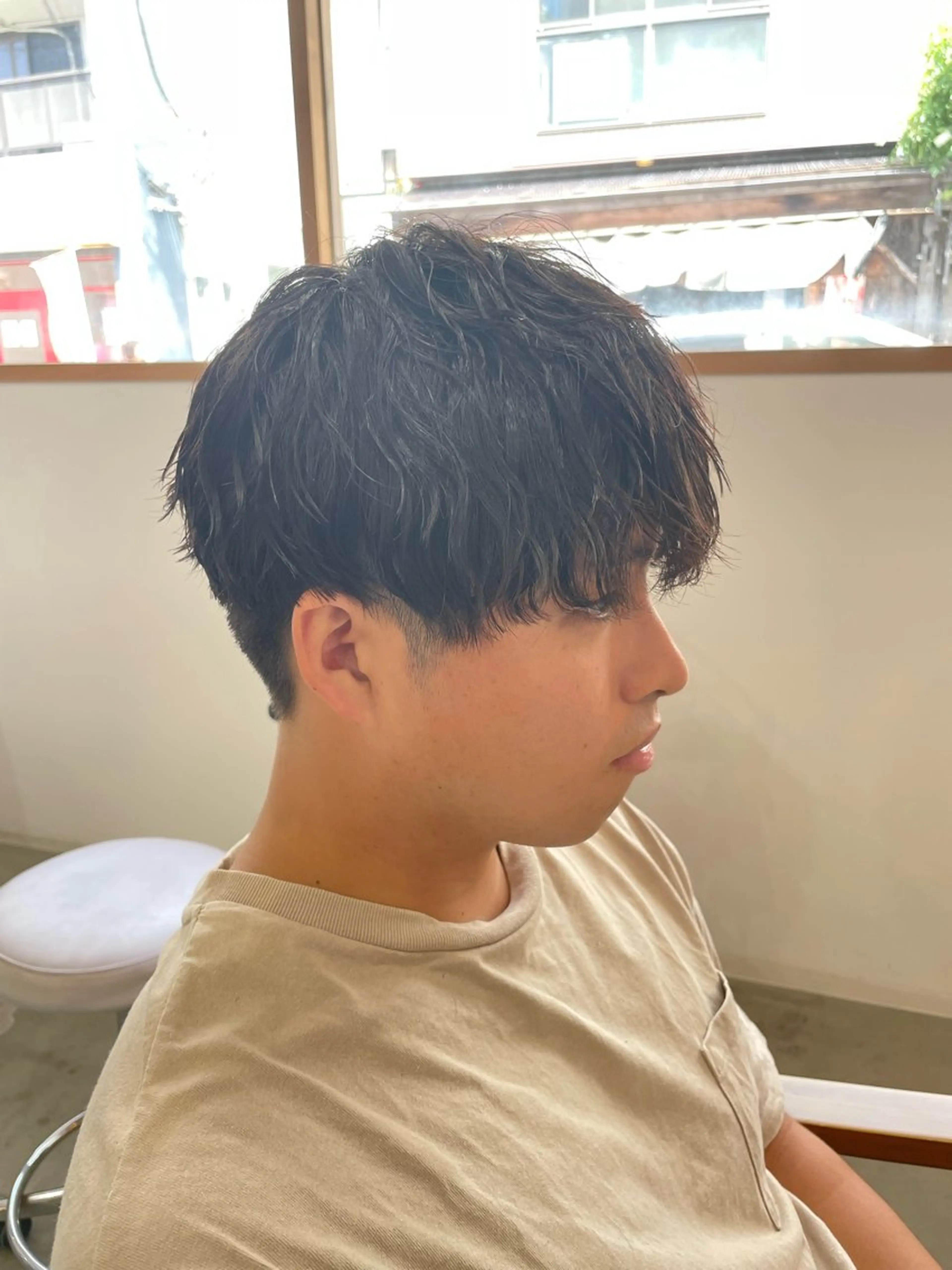 ショート パーマ メンズ カット パーマ sweetroom所属・❄️髪質改善/透明感 カラー/平塚/サトウのヘアスタイル