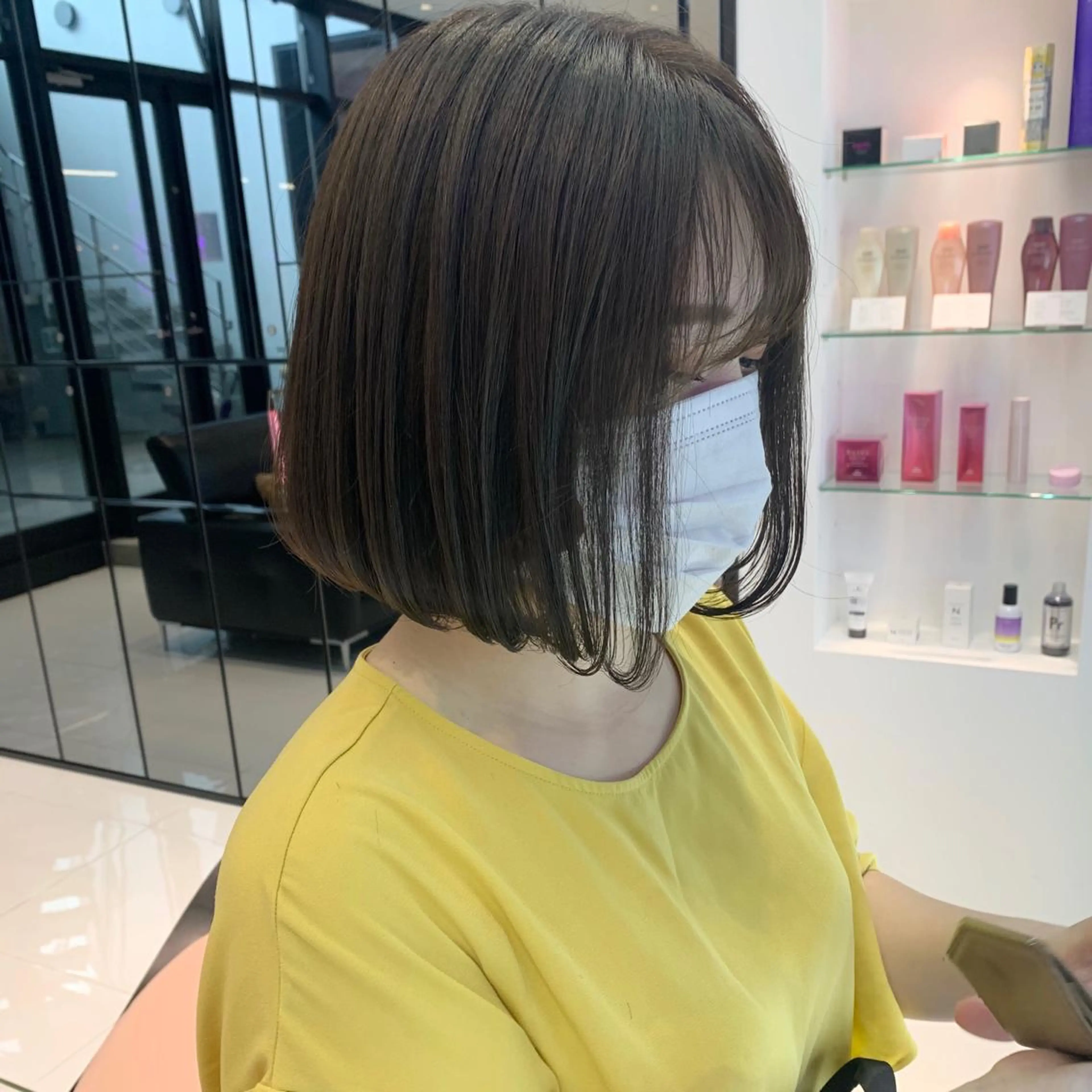 ショート カラー ハッシュカット/ハイ トーン/MANAMIのヘアスタイル