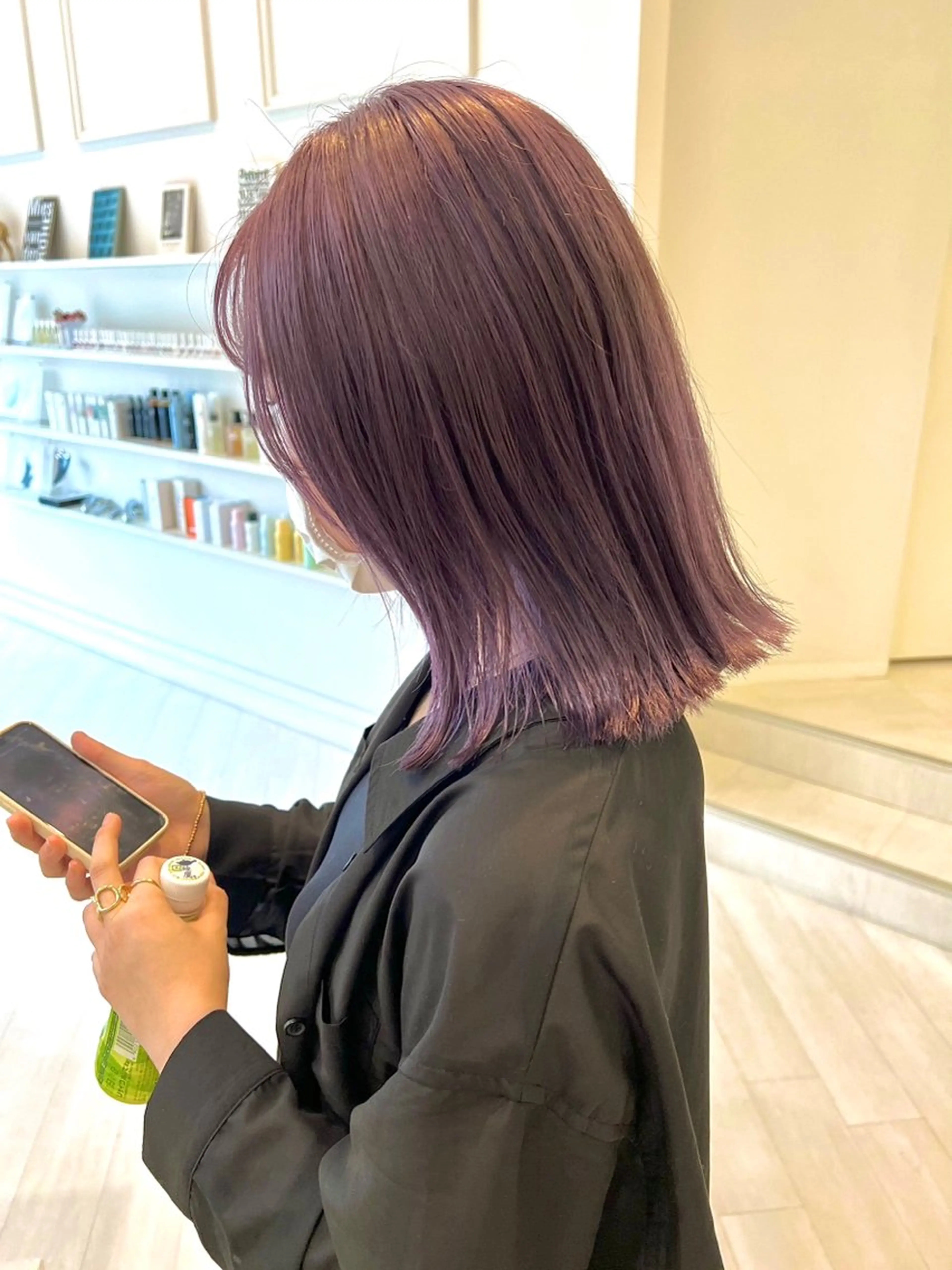 ミディアム ParveMix 佐々木梨紗🤍のヘアスタイル