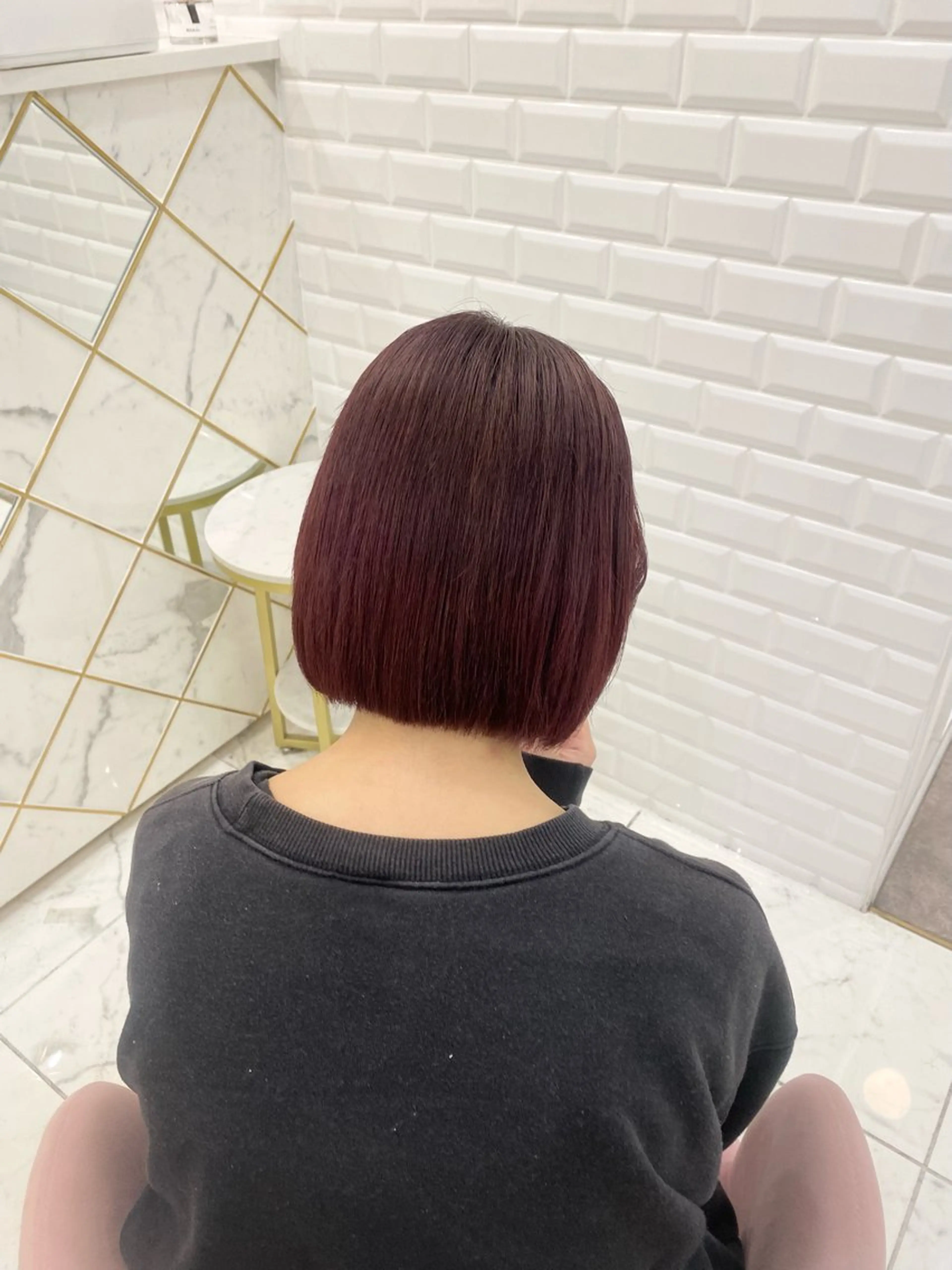 ショート ボブ 新田 妃那のヘアスタイル