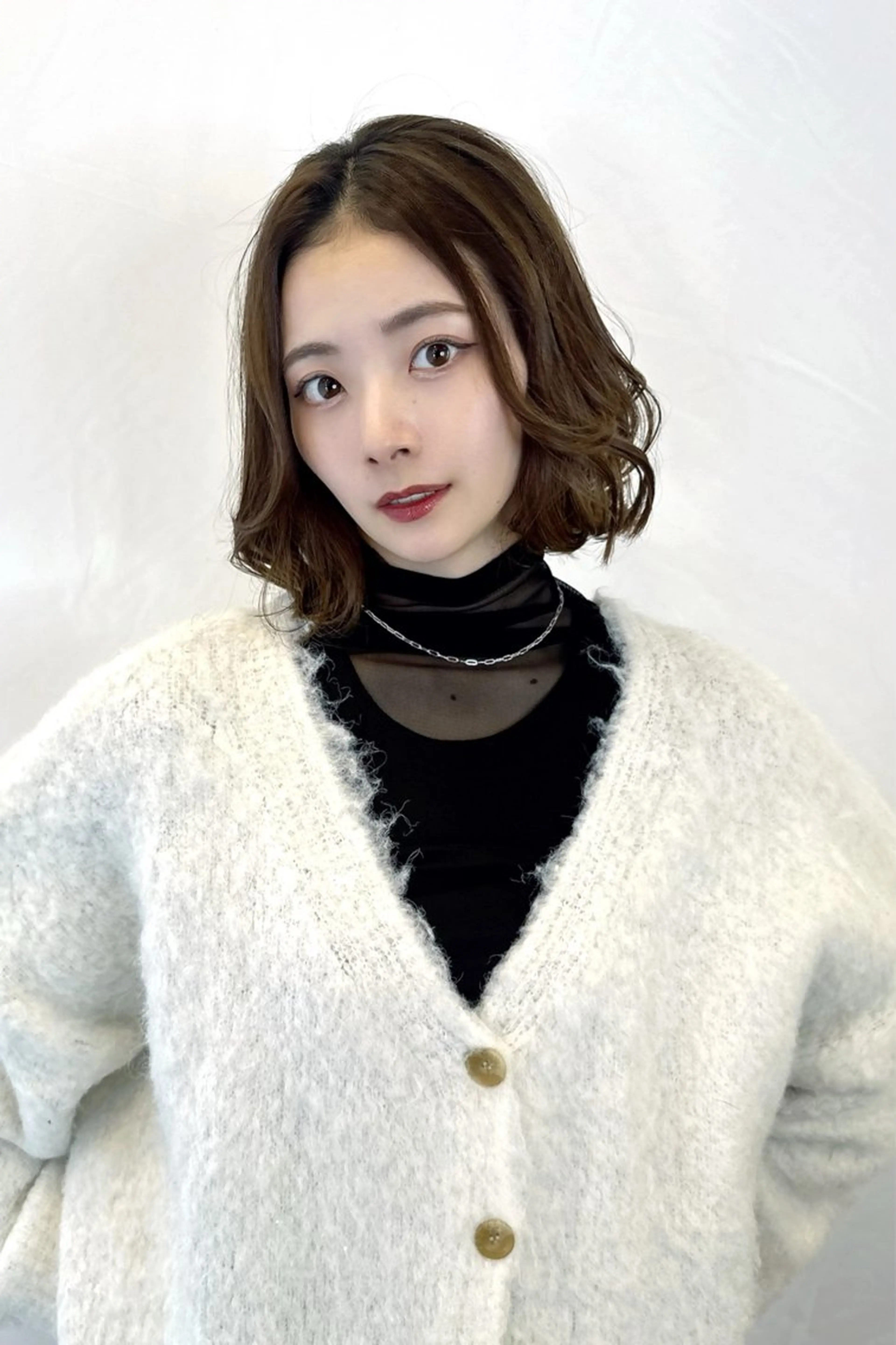 ミディアム カラー ヘアアレンジ カット ヘアカラー トリートメント Soleria所属・艶髪/酸性ストレート 根本零のヘアスタイル