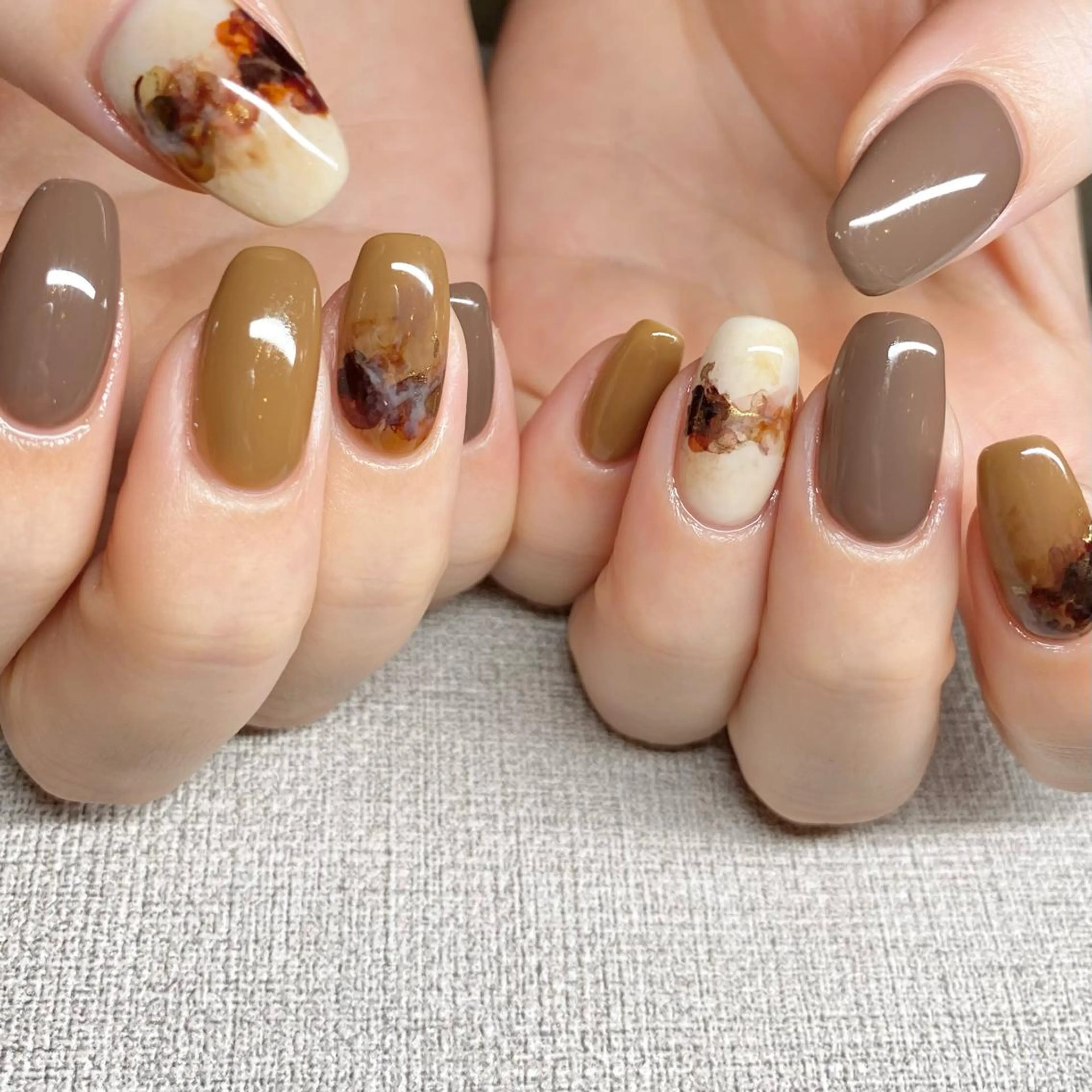 ネイル アートネイル ニュアンスネイル 春ネイル ハンドネイル 山田 貴子のネイルデザイン