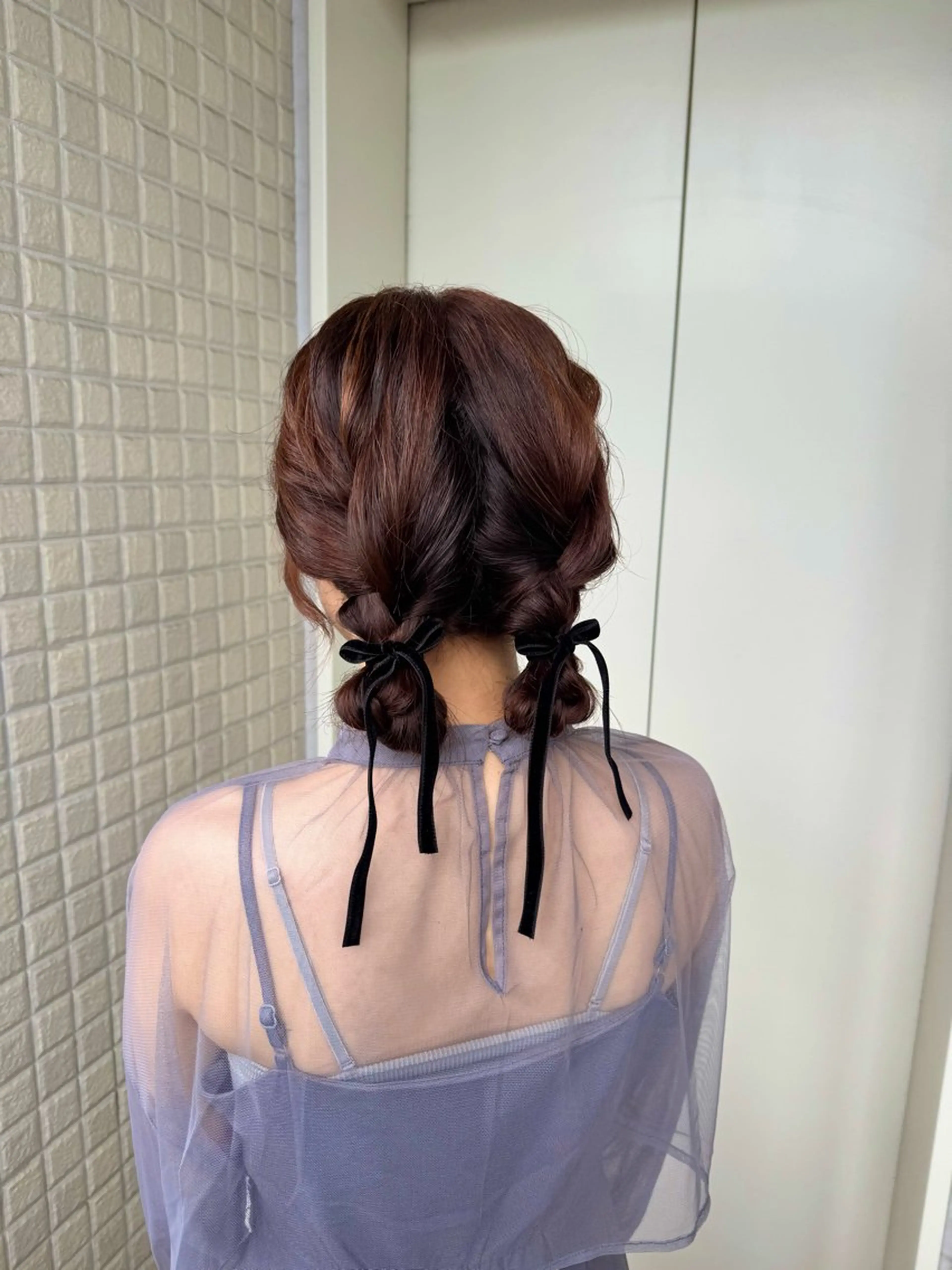 ヘアセット 暖色カラー/ボブ カット👗mimiのヘアスタイル
