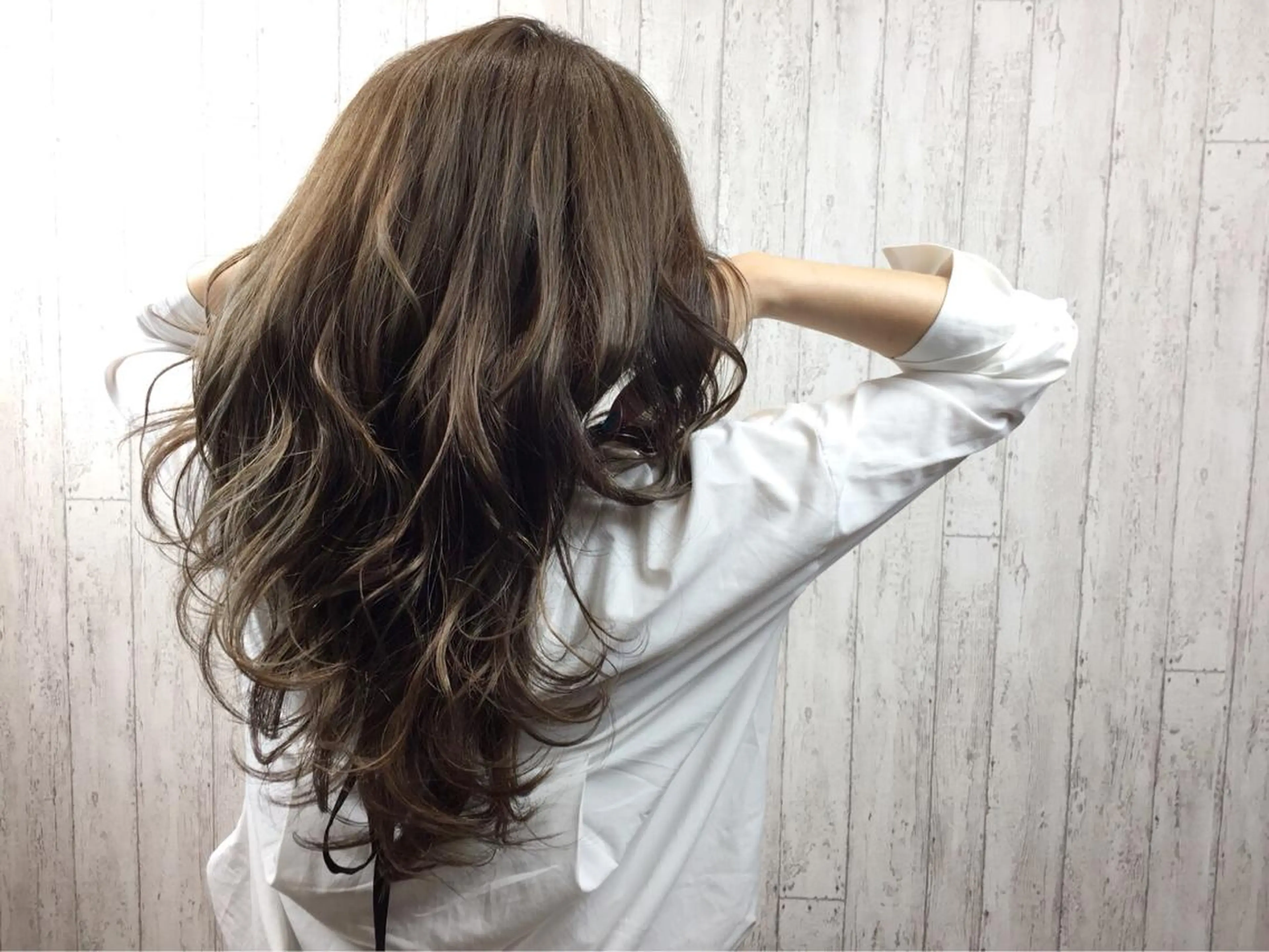 セミロング カラー カット/メンズカット 藤田麻衣のヘアスタイル