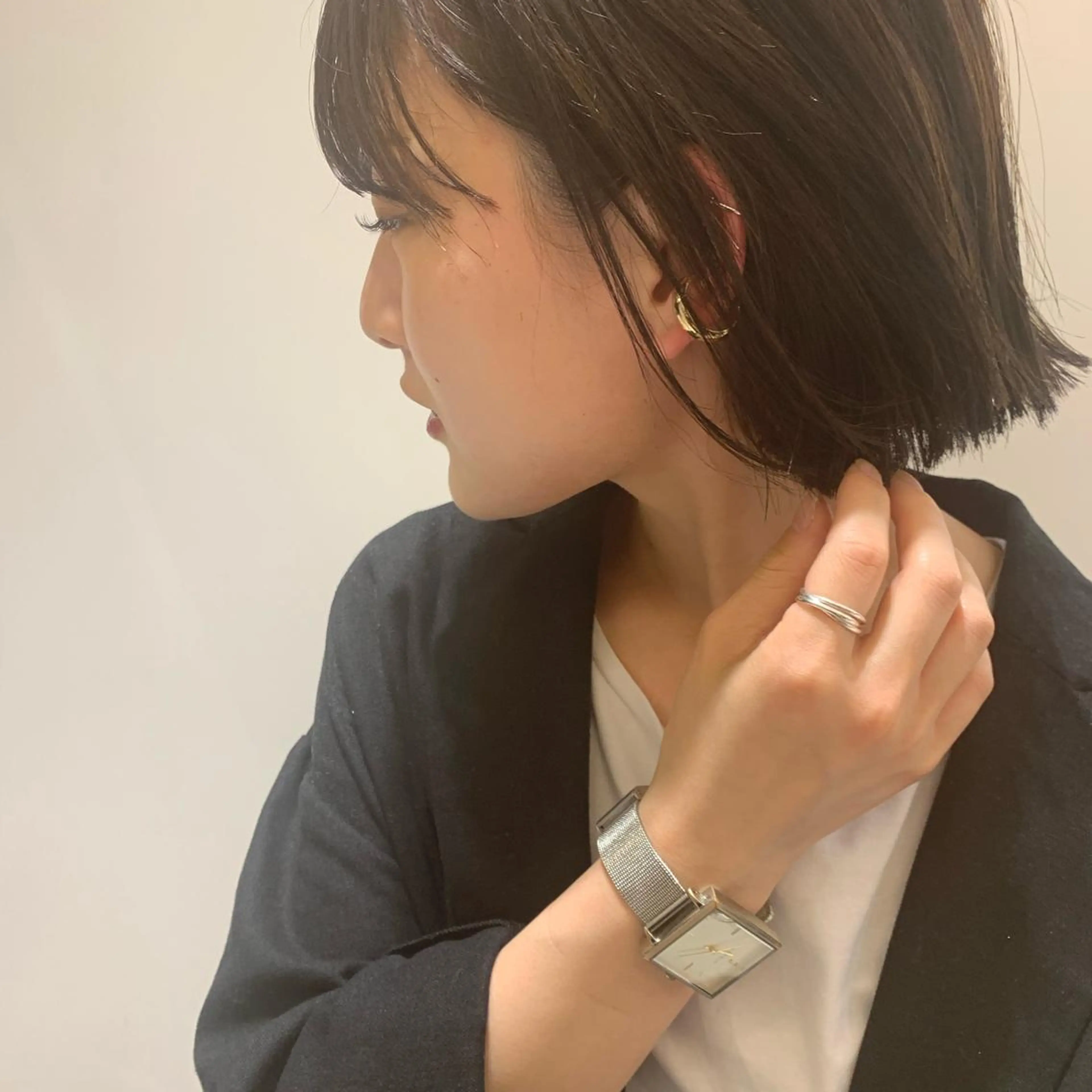 ショート ボブ 似合わせカット カット apish 夏琳のヘアスタイル