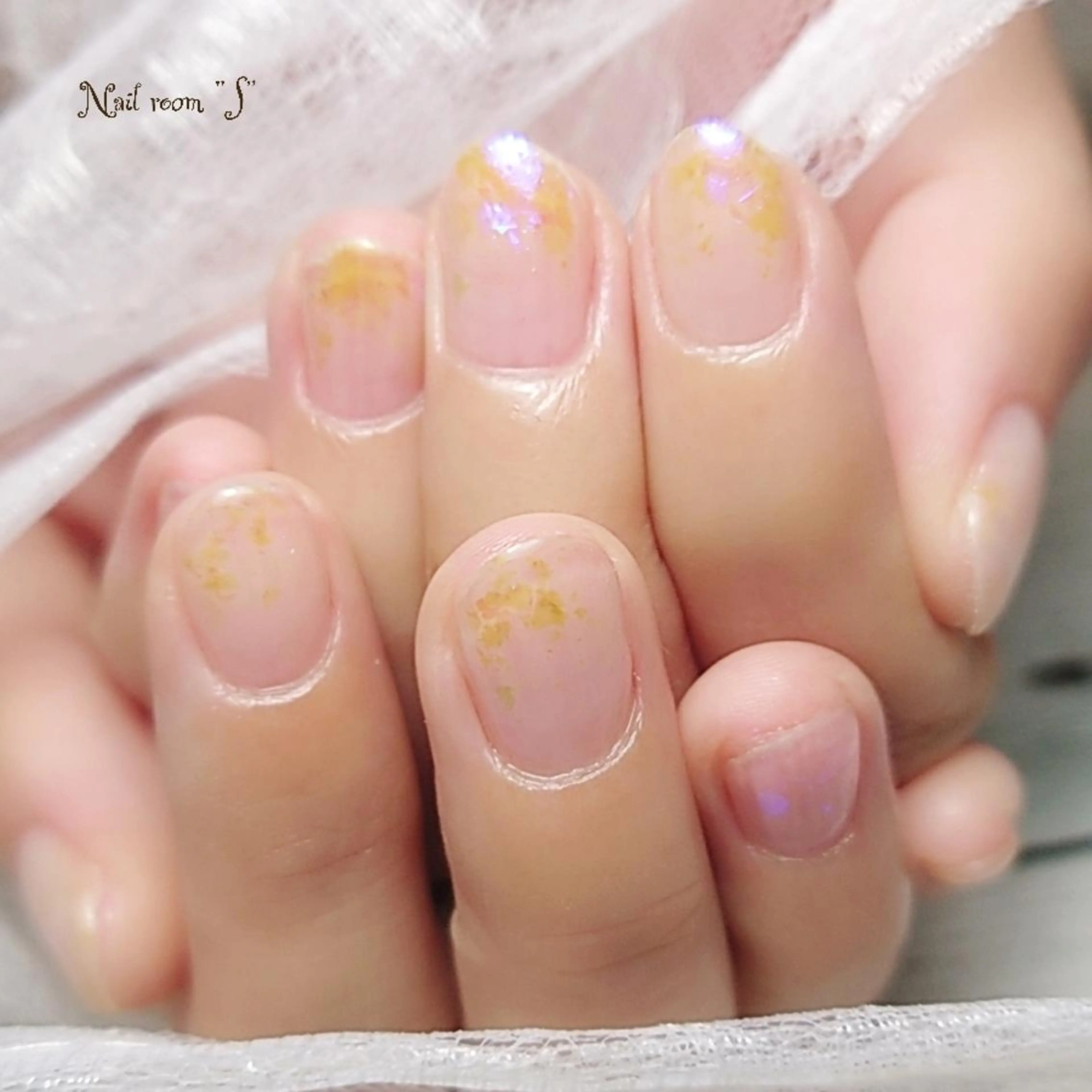 ネイル オーロラネイル キラキラネイル Nail room  "S"  SAKAIのネイルデザイン