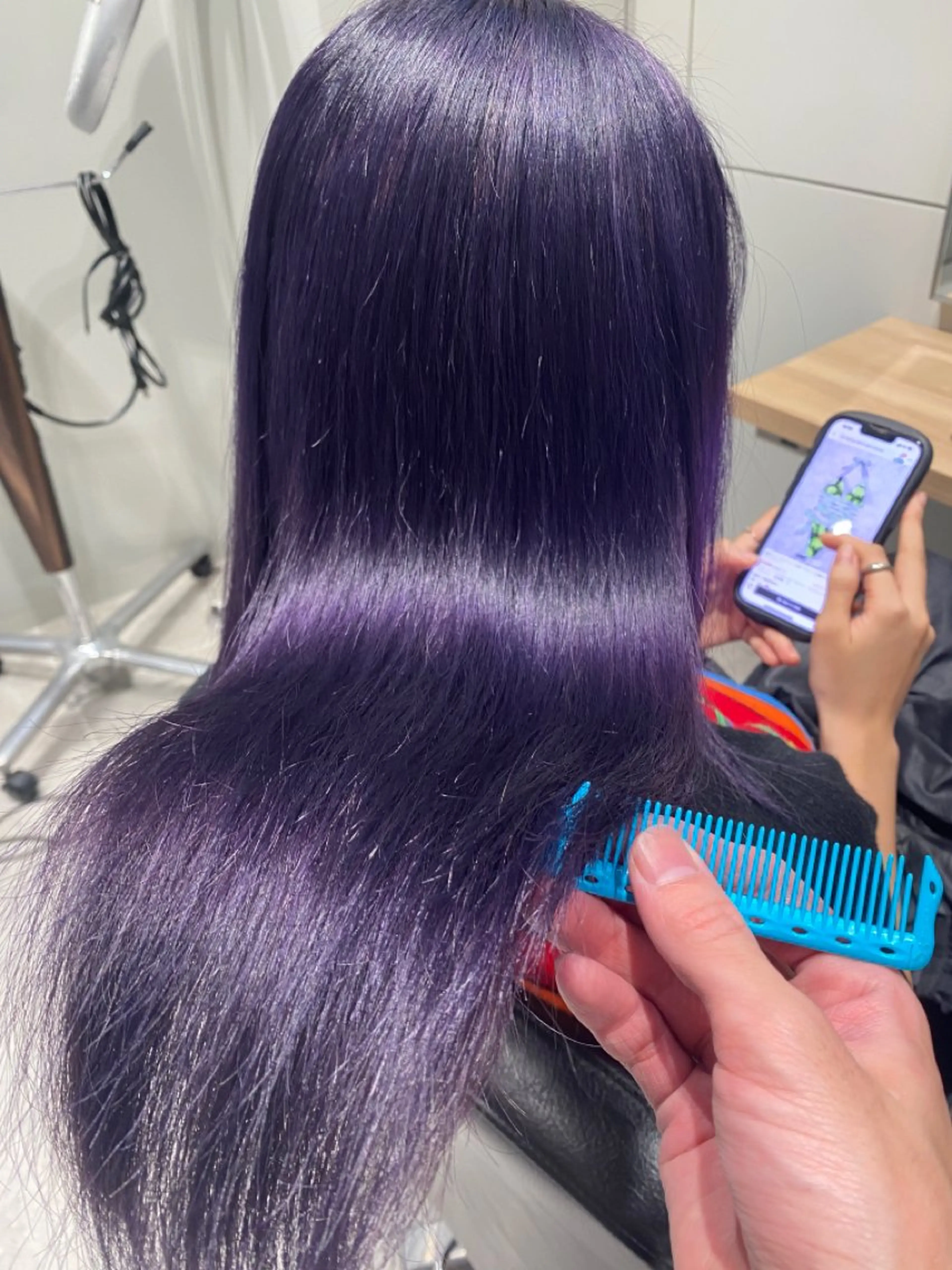 ロング ボブ/レイヤーボブ/ 髪質改善/梶川 夏季のヘアスタイル