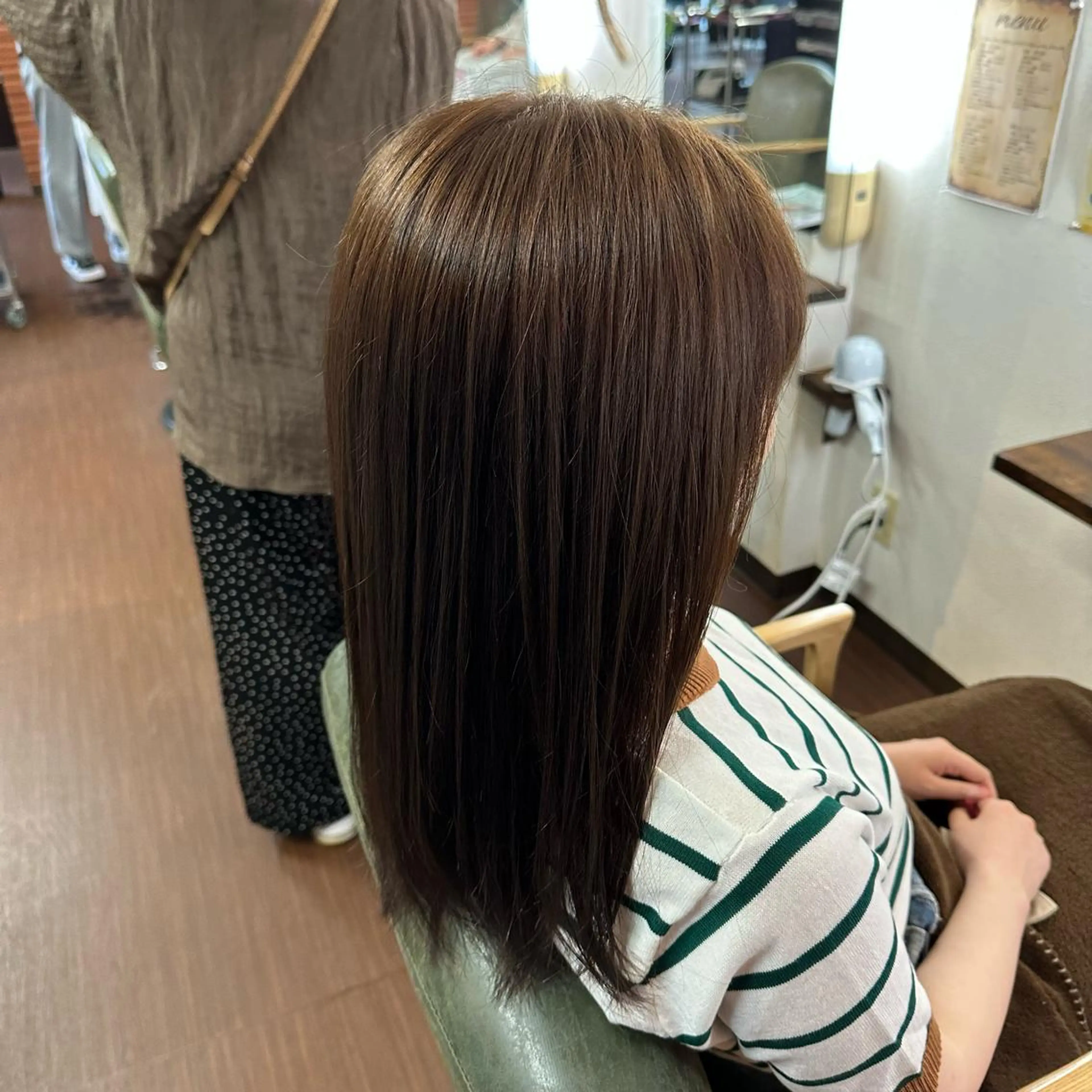 ロング カラー カット ヘアカラー トリートメント Glanzhair 🫧‪菊池柊真🫧のヘアスタイル