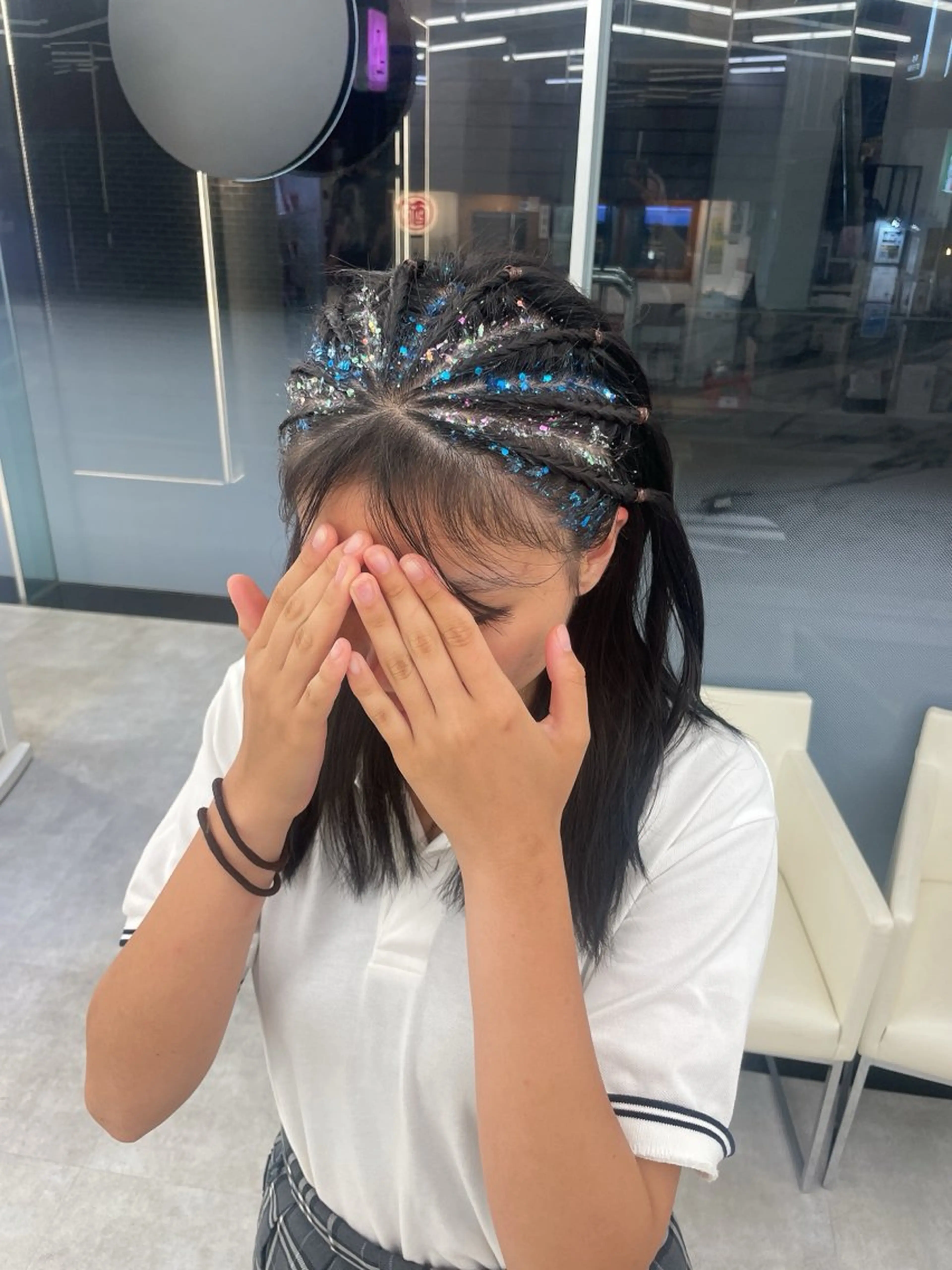 セミロング ヘアアレンジ ヘアセット 【Sweep】おじま のぞみのヘアスタイル