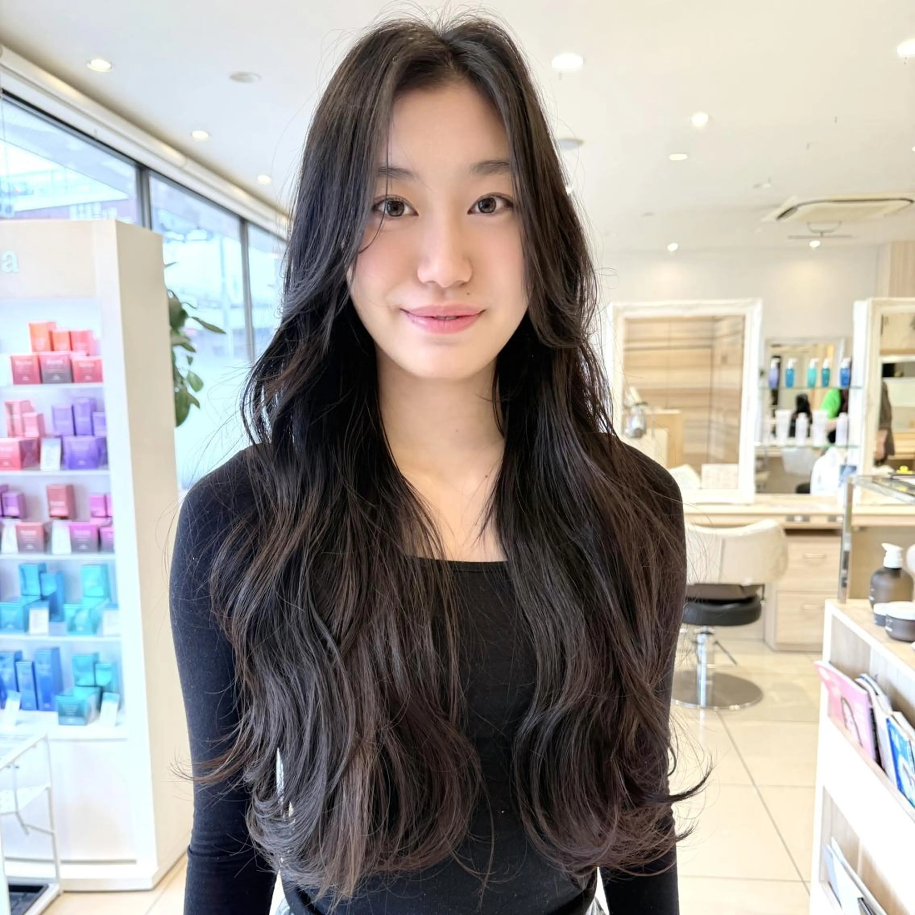 ロング 石母田 遥香のヘアスタイル