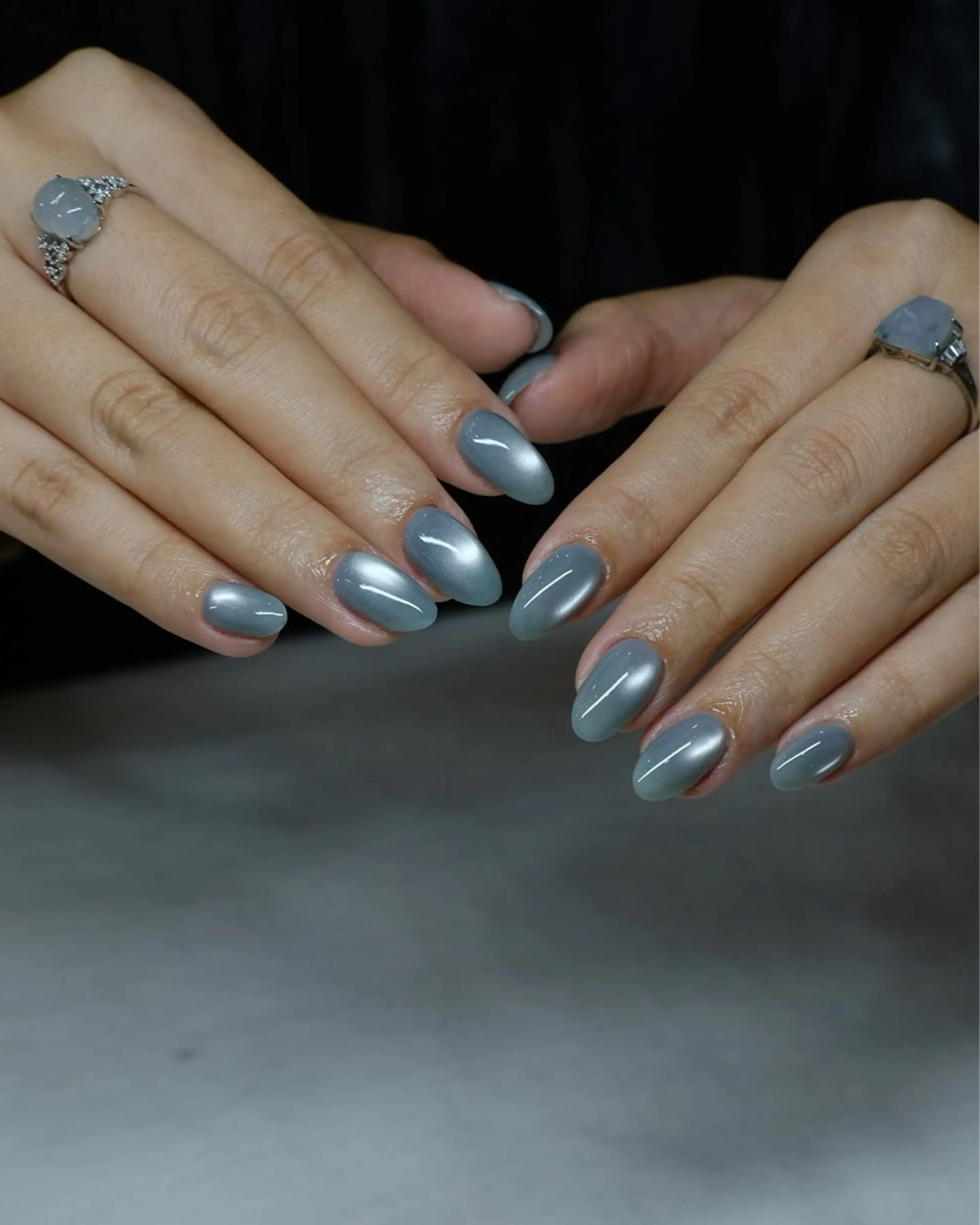 ネイル チークネイル クリアネイル ガーリー キラキラネイル 韓国ネイル ハンドネイル Ume Nail Studioのネイルデザイン