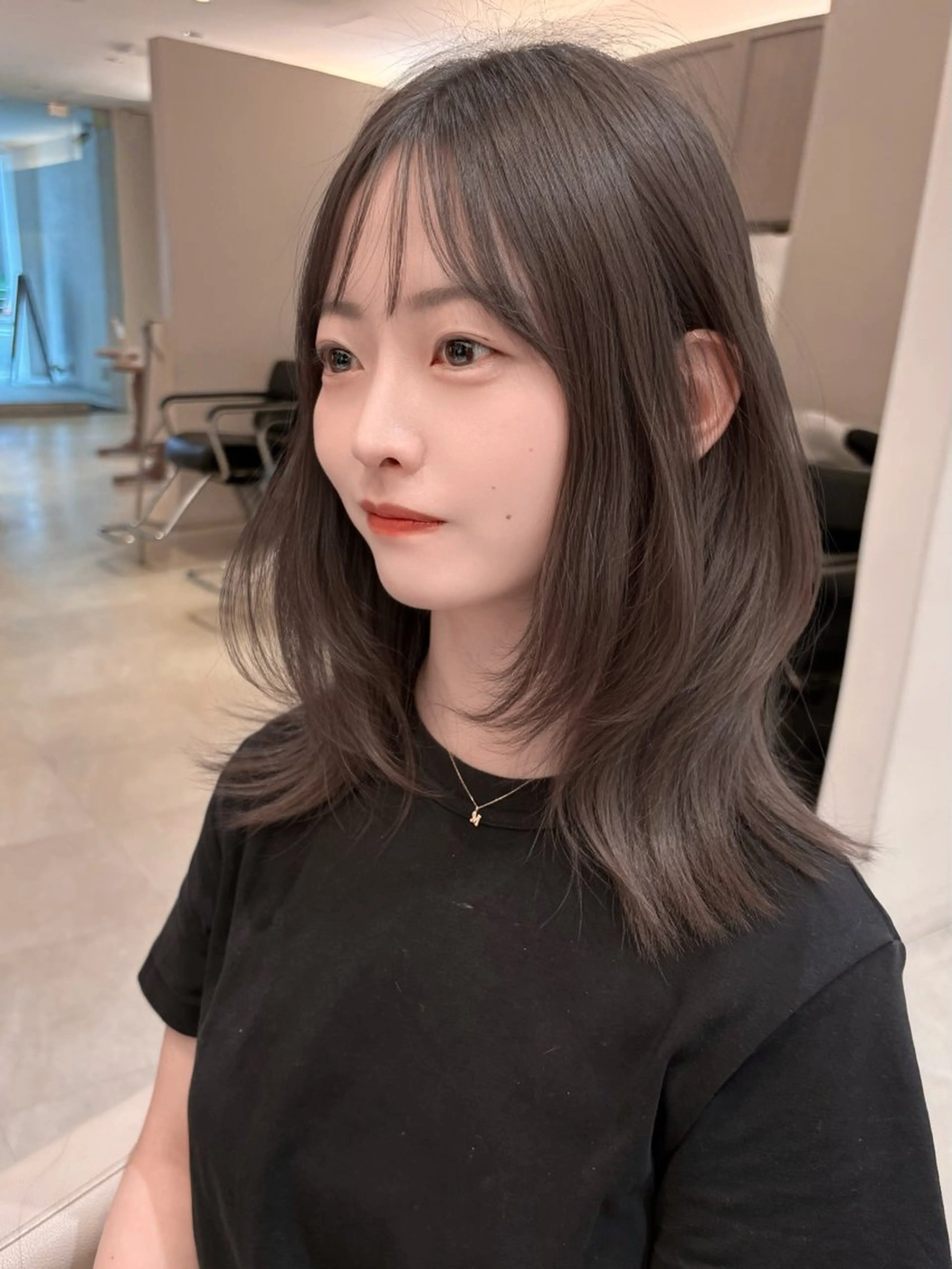 セミロング 小顔カット/レイヤー 【WiLL】加藤のヘアスタイル