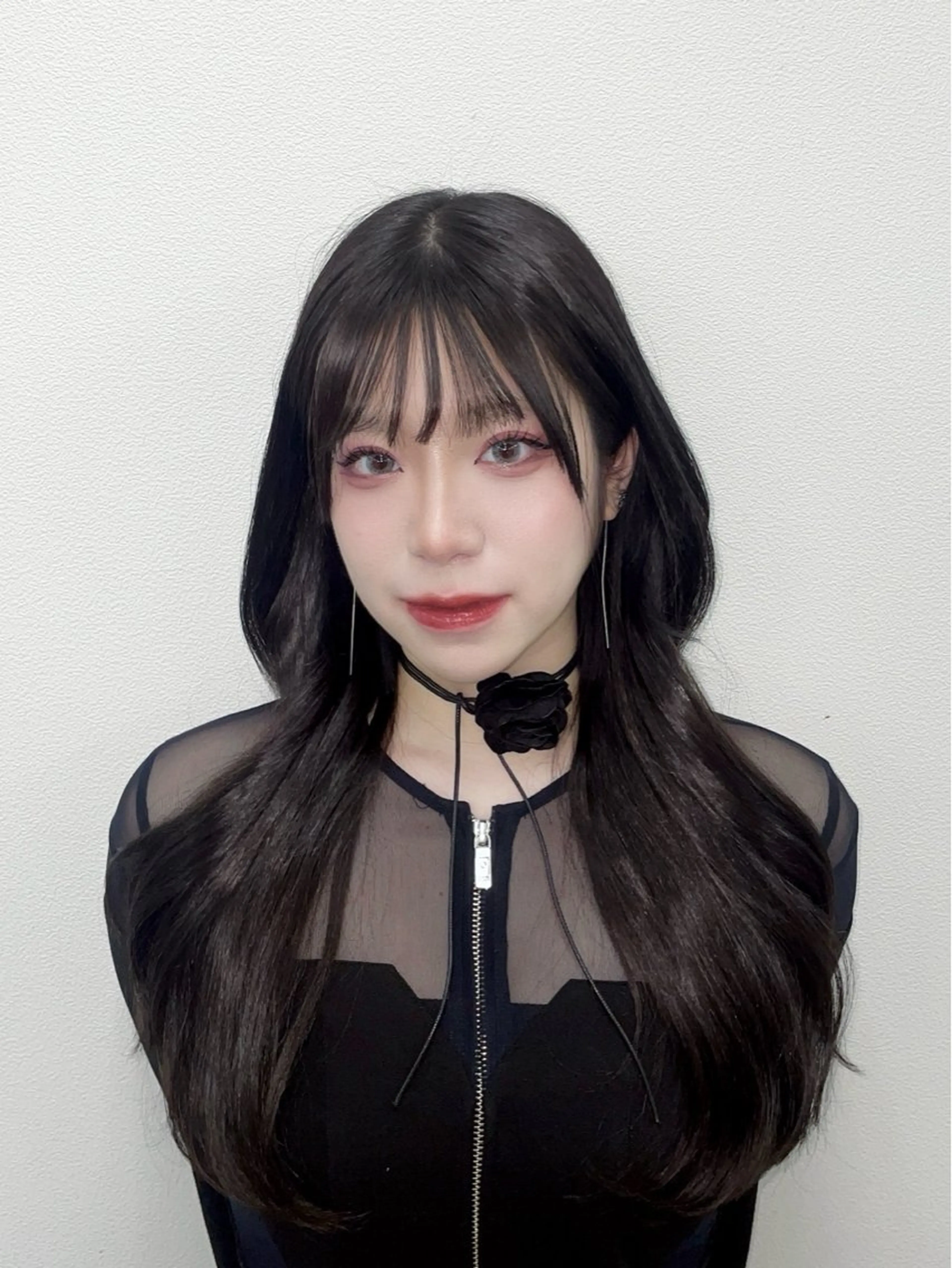 ロング カラー カット ヘアカラー トリートメント ヘッドスパ うる艶韓国ヘア 🤍りんのヘアスタイル