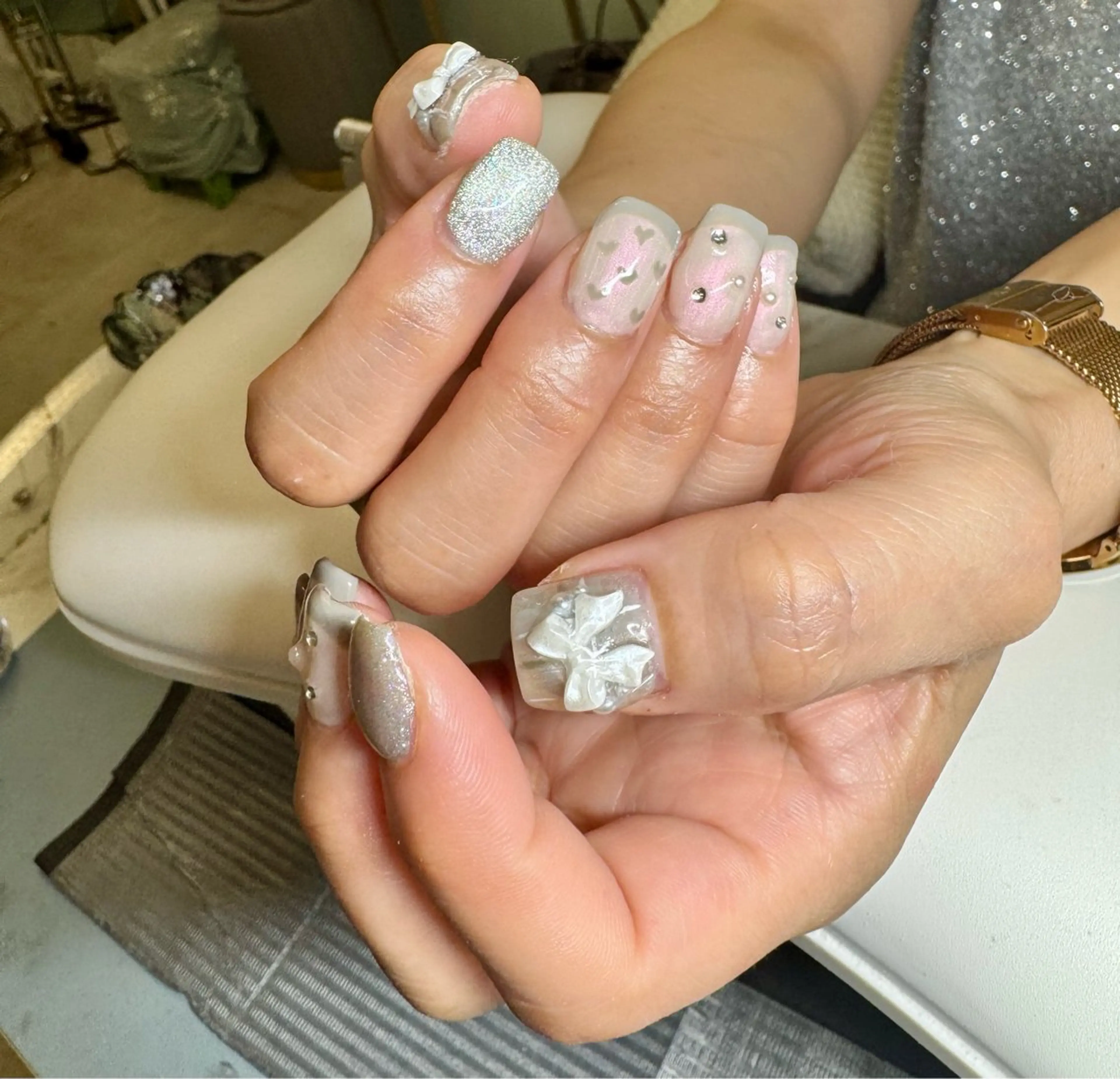 【Handアート】持ち込み可◎90分(2本目安)/パーツ付け放題 オフなしの写真