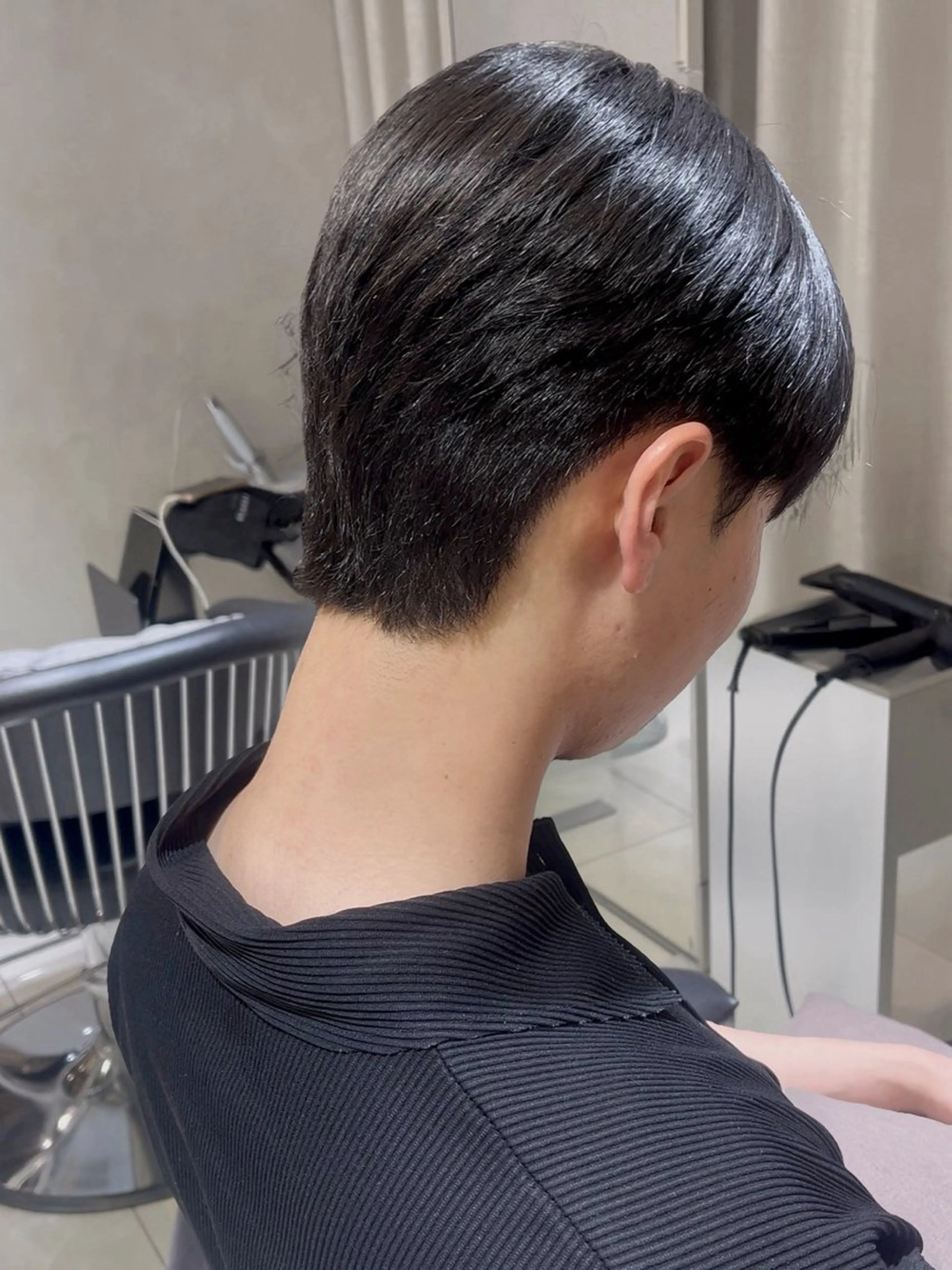 メンズ カット パーマ 韓国メンズ特化 ダウン・毛流れパーマのヘアスタイル