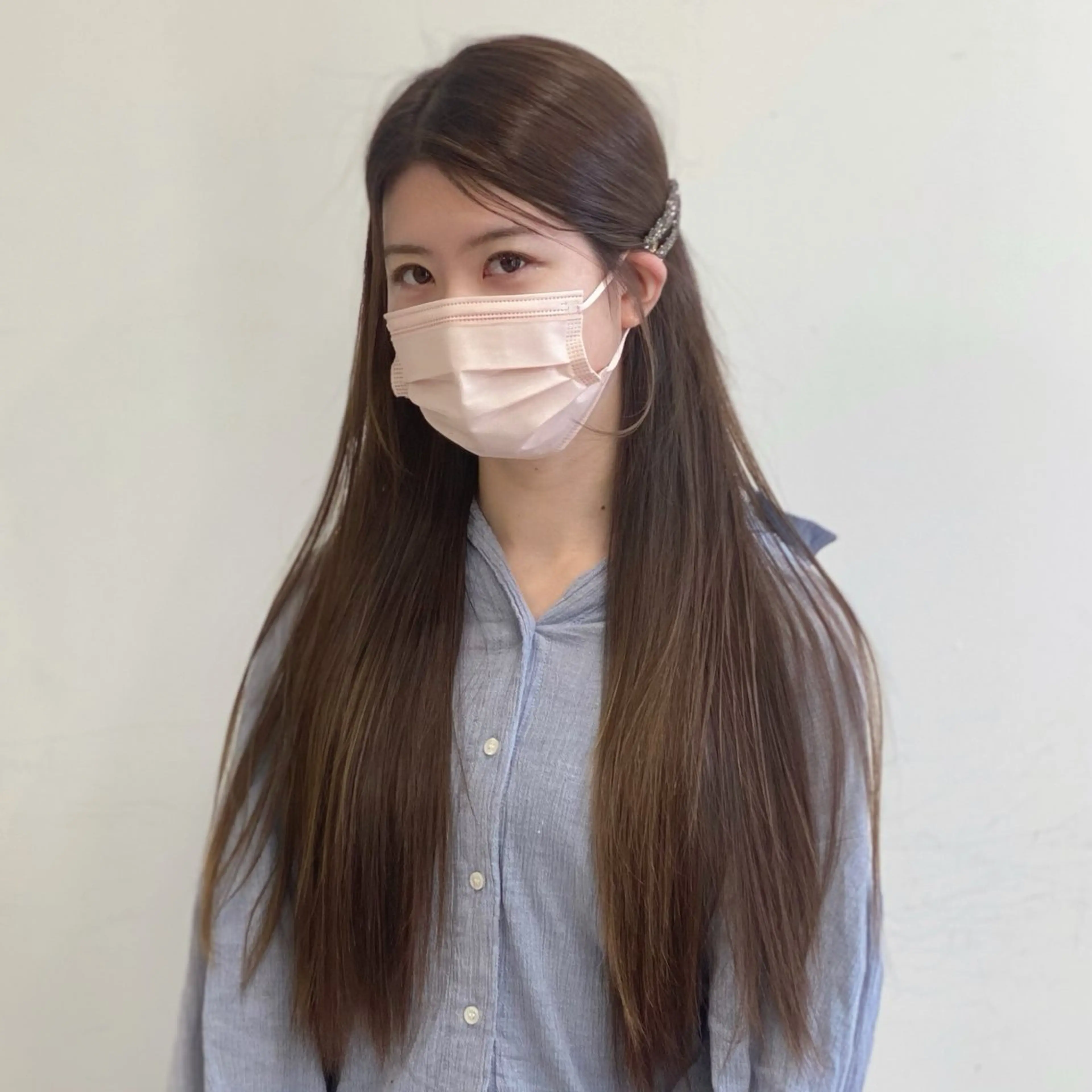 ロング カラー ヘアカラー トリートメント 岡山 愛のヘアスタイル