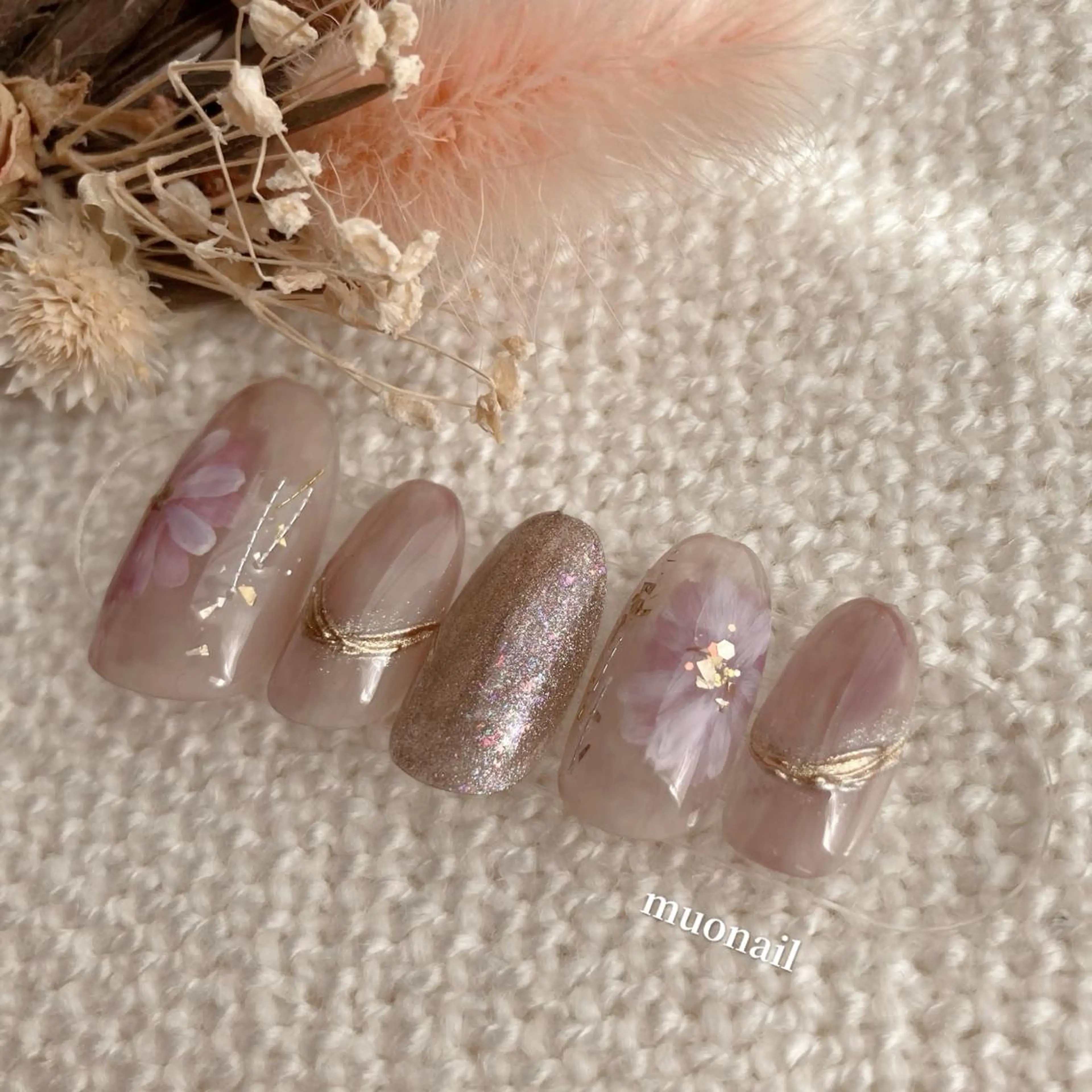 ネイル フラワーネイル Sand by muoのネイルデザイン